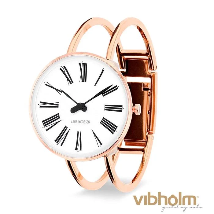 Arne Jacobsen - Roman Bangle Ur Ø30 mm - rosaguldfarvet stål 53315-1421