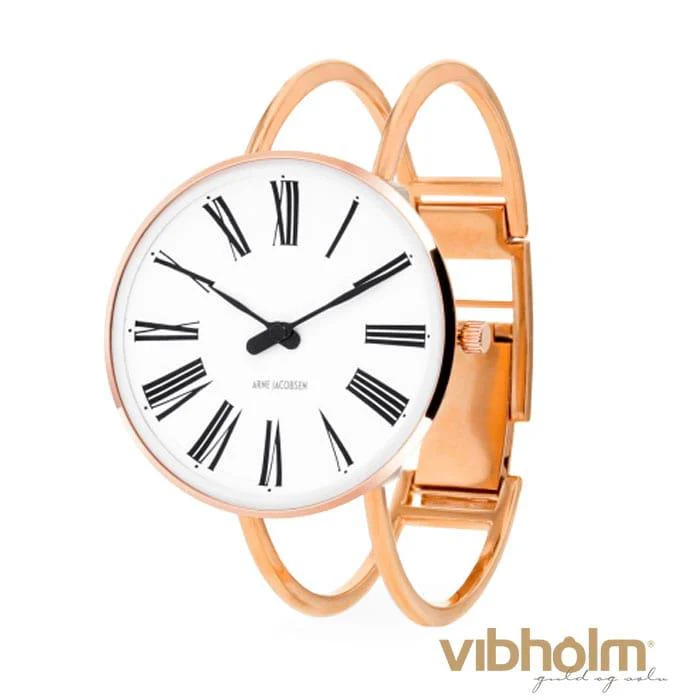 Arne Jacobsen - Roman Bangle Ur Ø34 mm - rosaguldfarvet stål 53311-1621