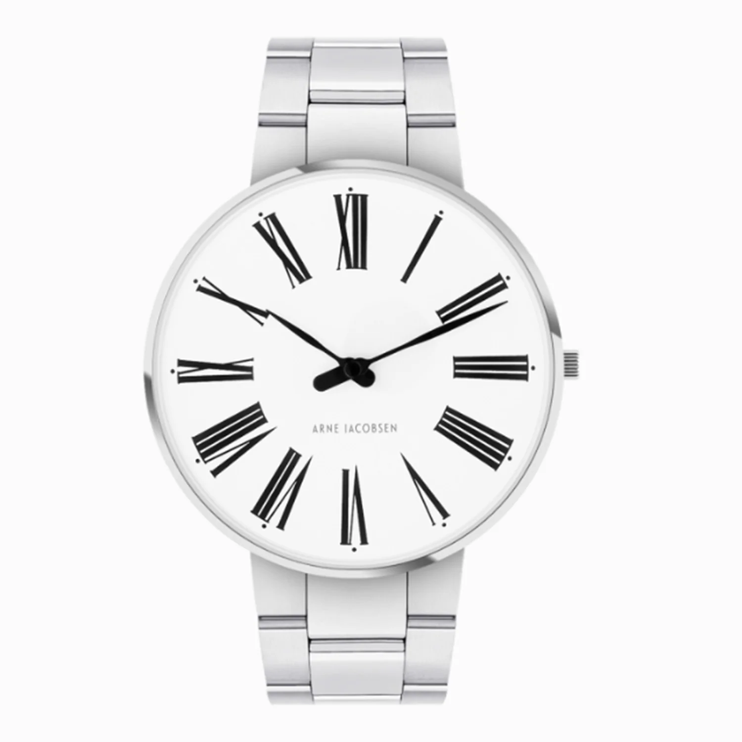 Arne Jacobsen - Roman med lænke, 40 mm hvid skive - Stål