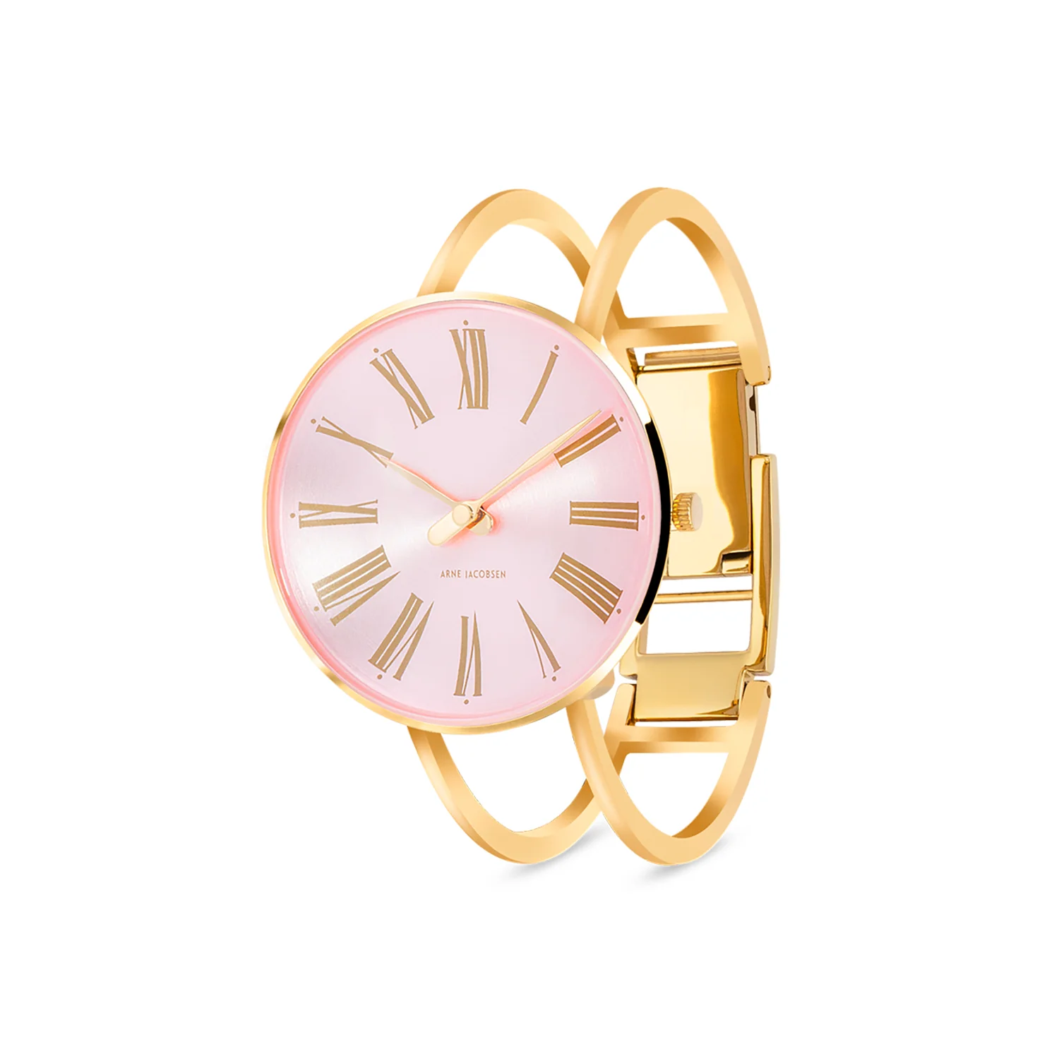 Arne Jacobsen - Roman Orchid Pink ur, 34 mm - guld IP/bangle - Image 2