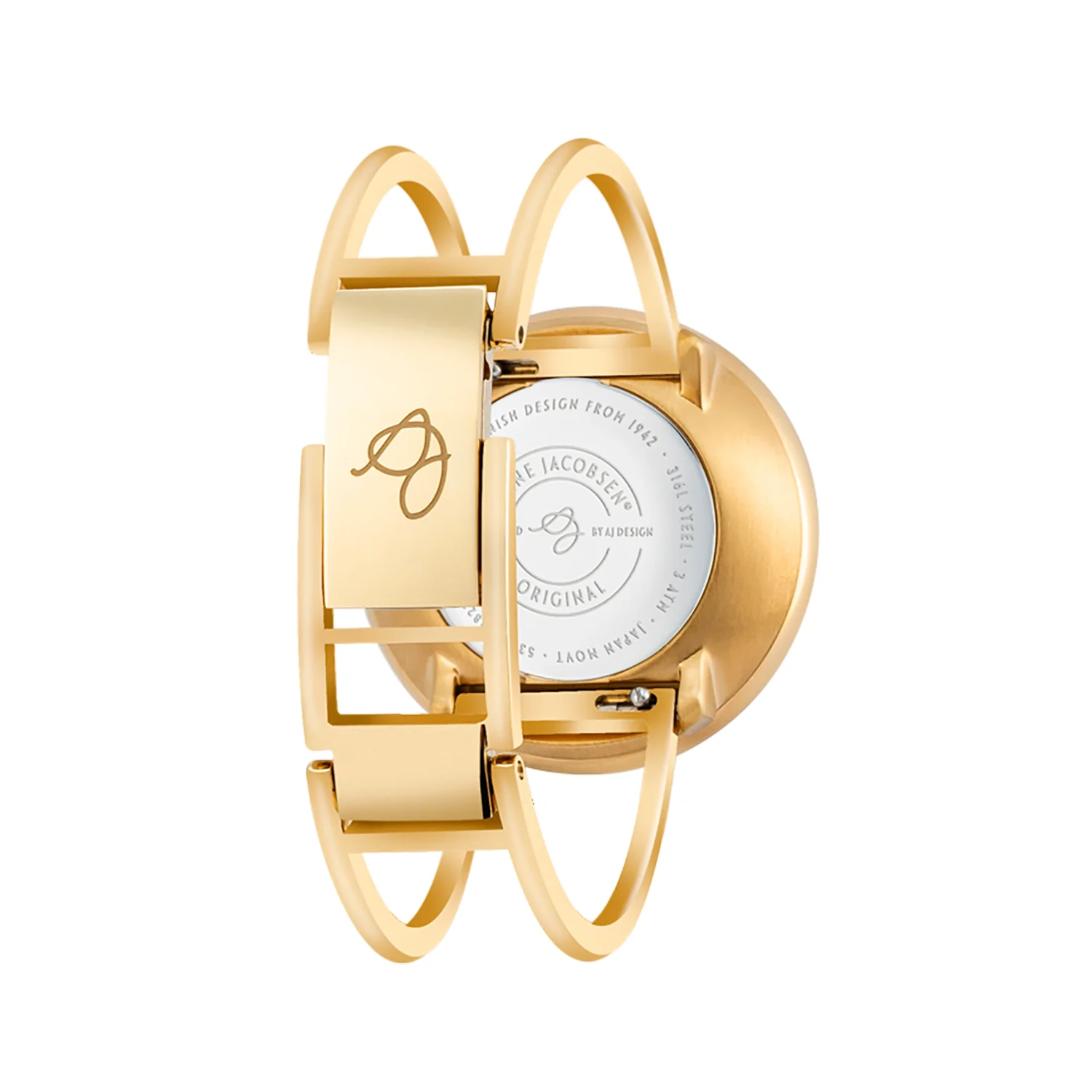 Arne Jacobsen - Roman Orchid Pink ur, 34 mm - guld IP/bangle - Image 4