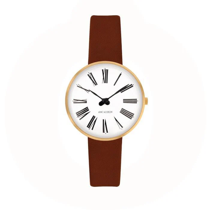 Arne Jacobsen - Roman Ur Ø30 mm - guldfarvet stål 53313-1407G