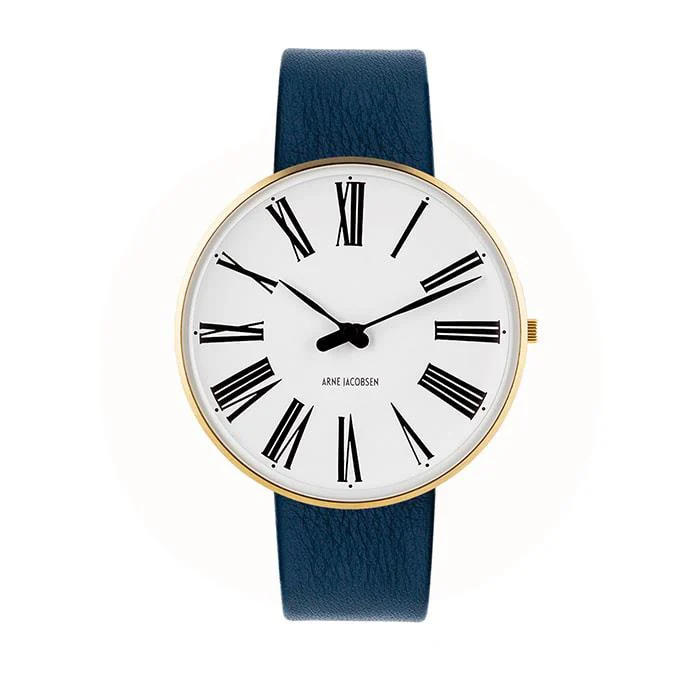 Arne Jacobsen - Roman Ur Ø40 mm - guldfarvet stål 53308-2004