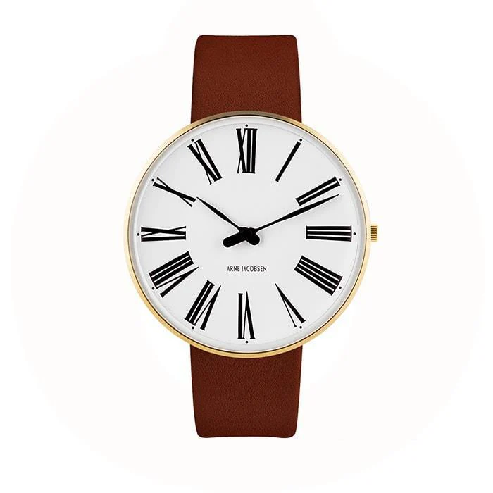 Arne Jacobsen - Roman Ur Ø40 mm - guldfarvet stål 53308-2007