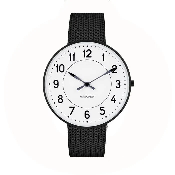 Arne Jacobsen - Station Ur Ø40 mm - stål 53412-2010