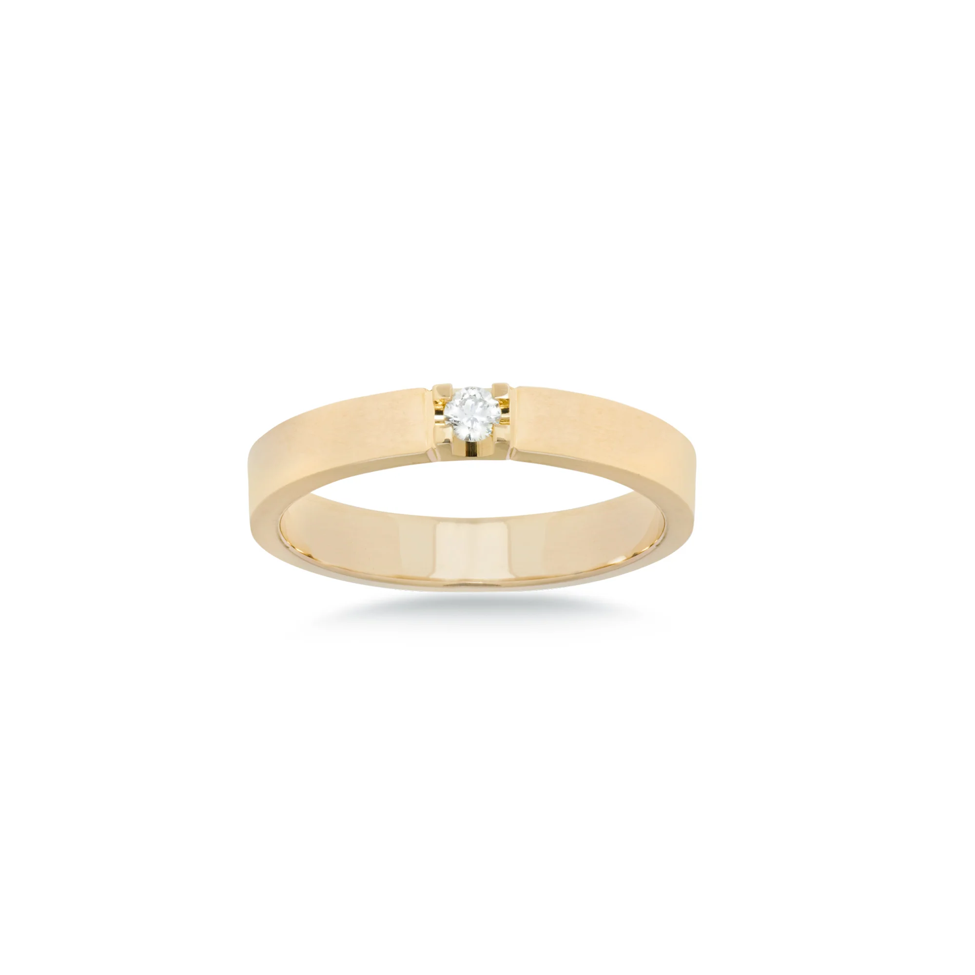 Aveny ALLIANCE - Alliancering, 1x0,05 ct. w/vs - 14 kt. guld