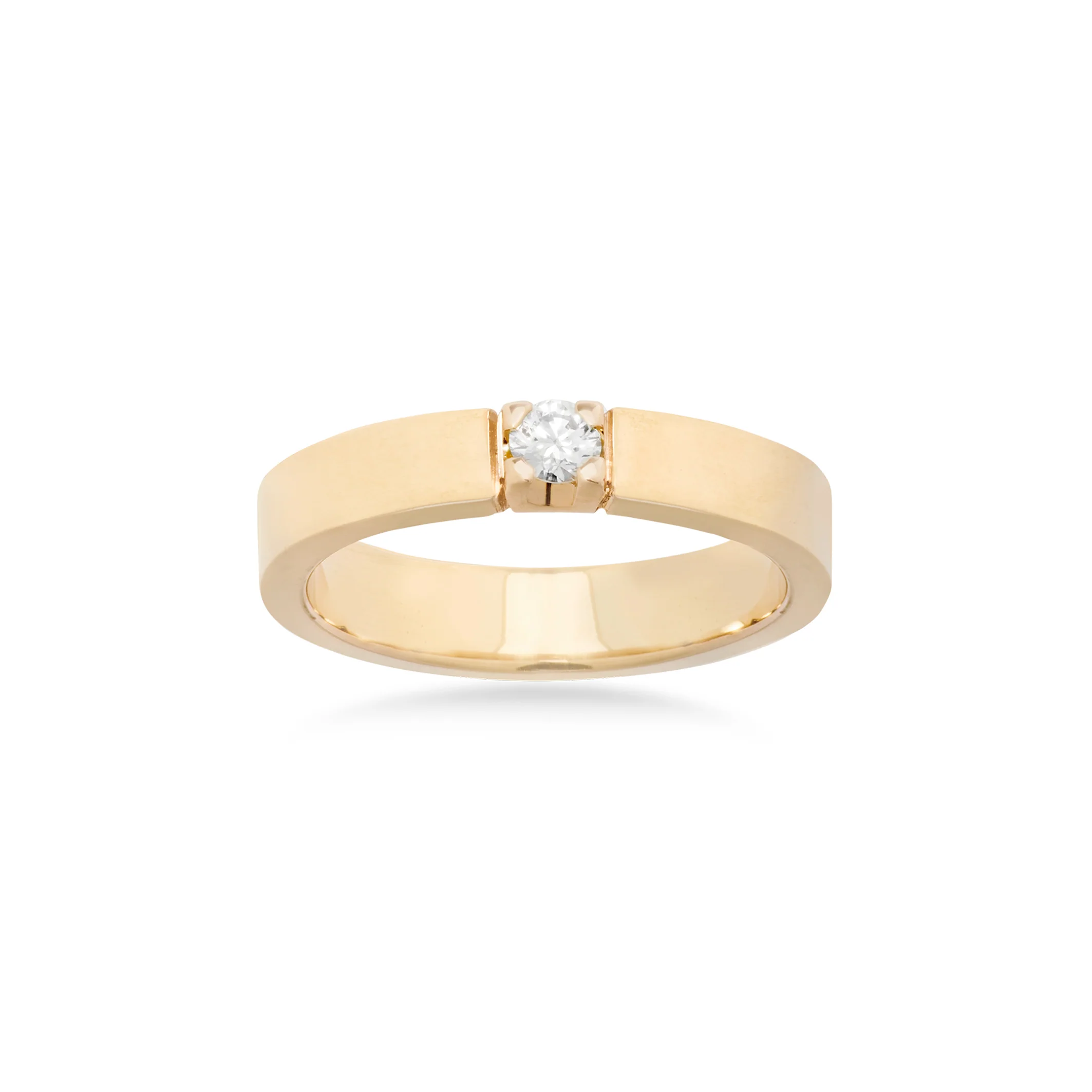 Aveny ALLIANCE - Alliancering, 1x0,10 ct. w/vs - 14 kt. guld