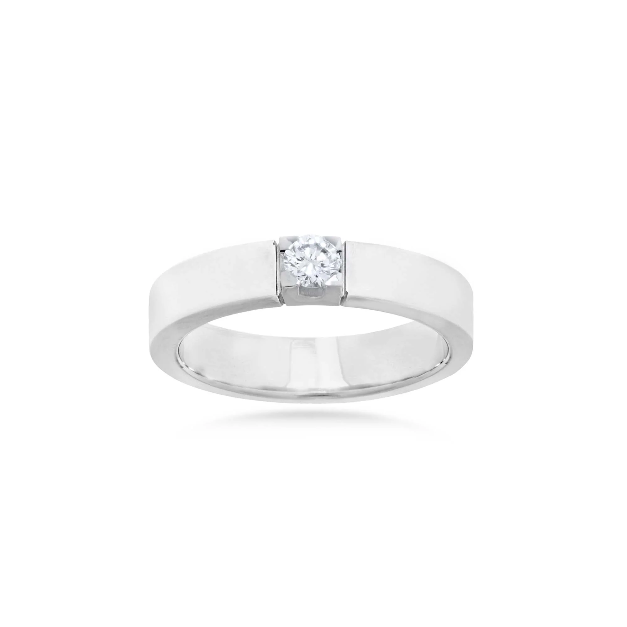 Aveny ALLIANCE - Alliancering, 1x0,15 ct. w/vs - 14 kt. hvidguld