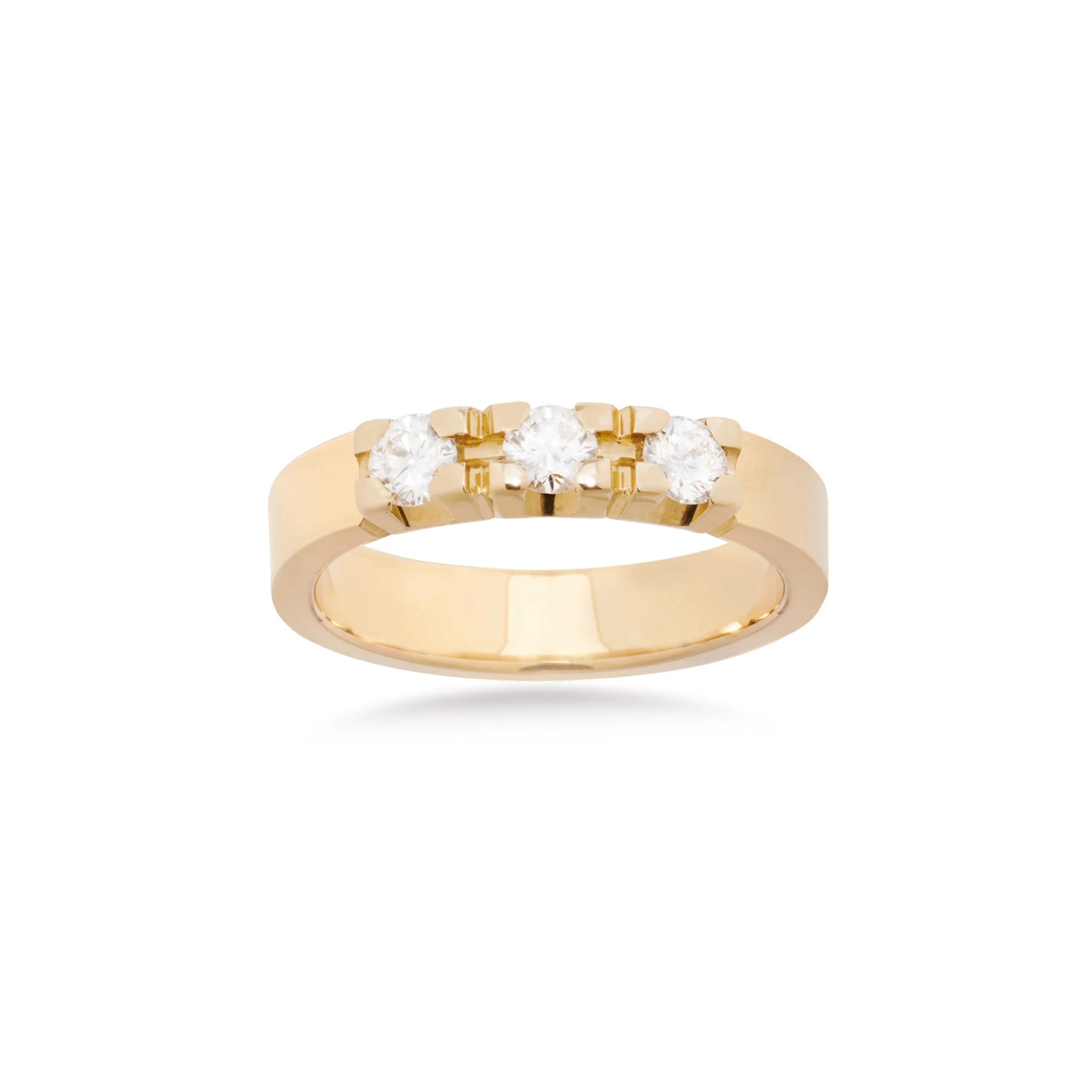 Aveny ALLIANCE - Alliancering, 3x0,10 ct. w/vs - 14 kt. guld