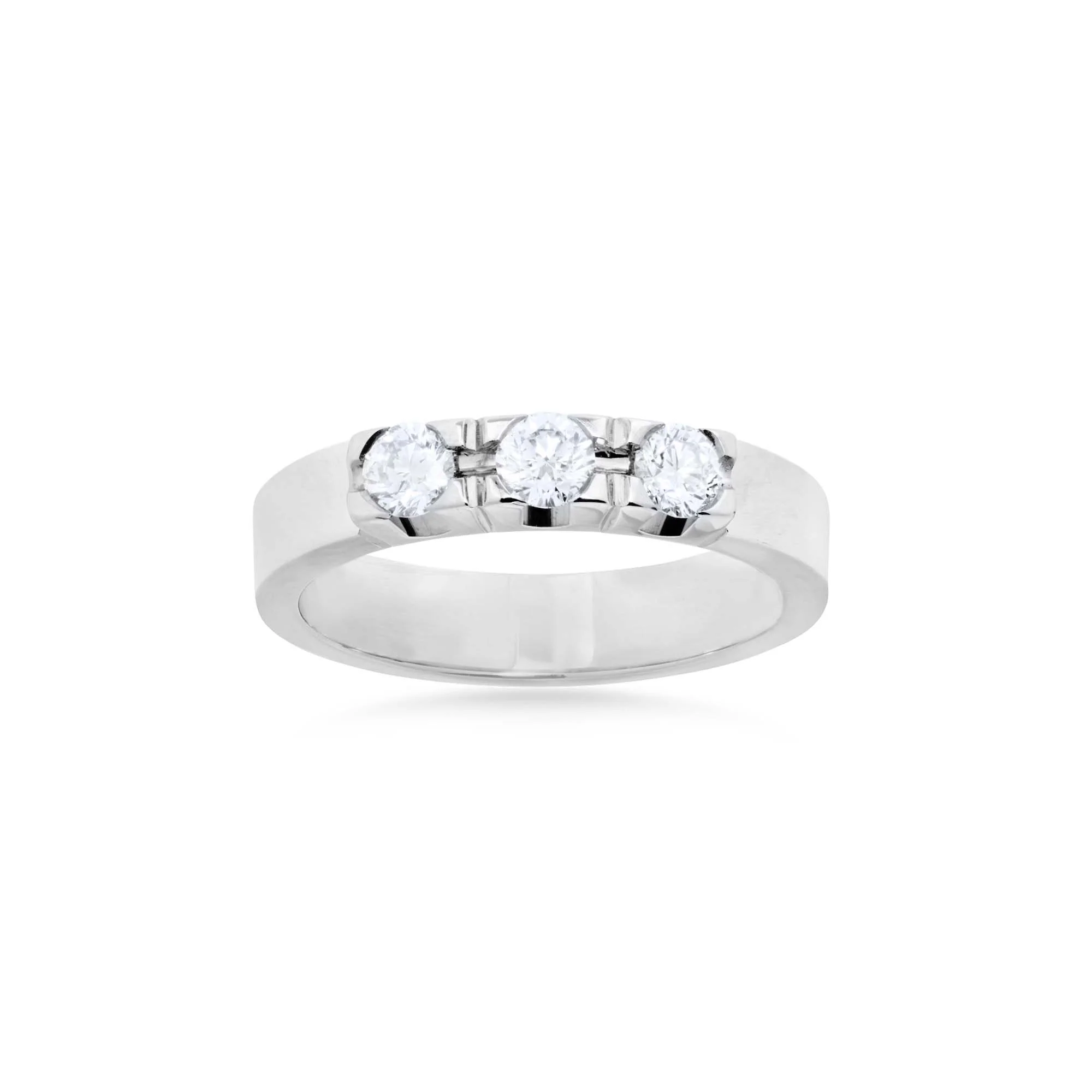 Aveny ALLIANCE - Alliancering, 3x0,15 ct. w/vs - 14 kt. hvidguld