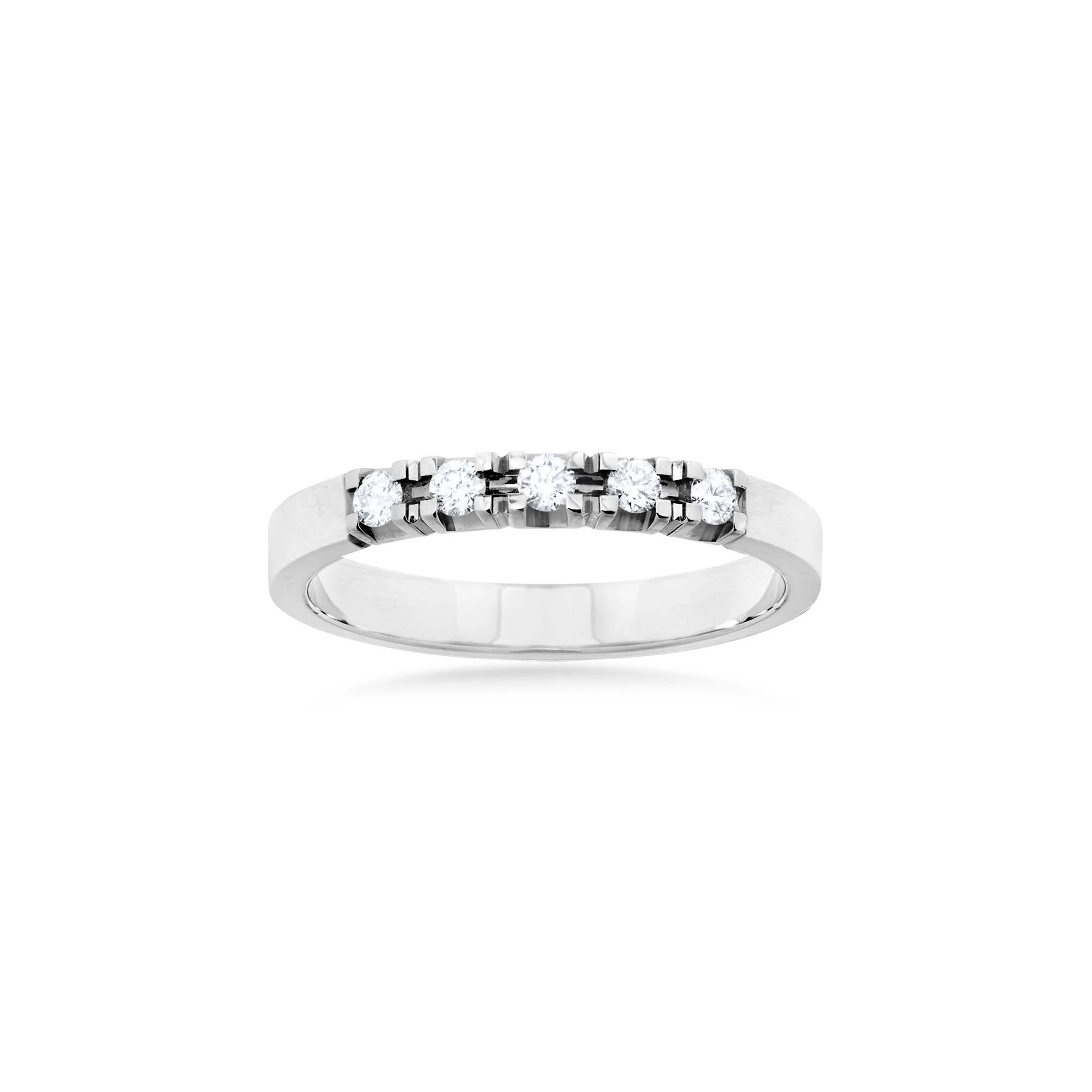 Aveny ALLIANCE - Alliancering, 5x0,05 ct. w/vs - 14 kt. hvidguld