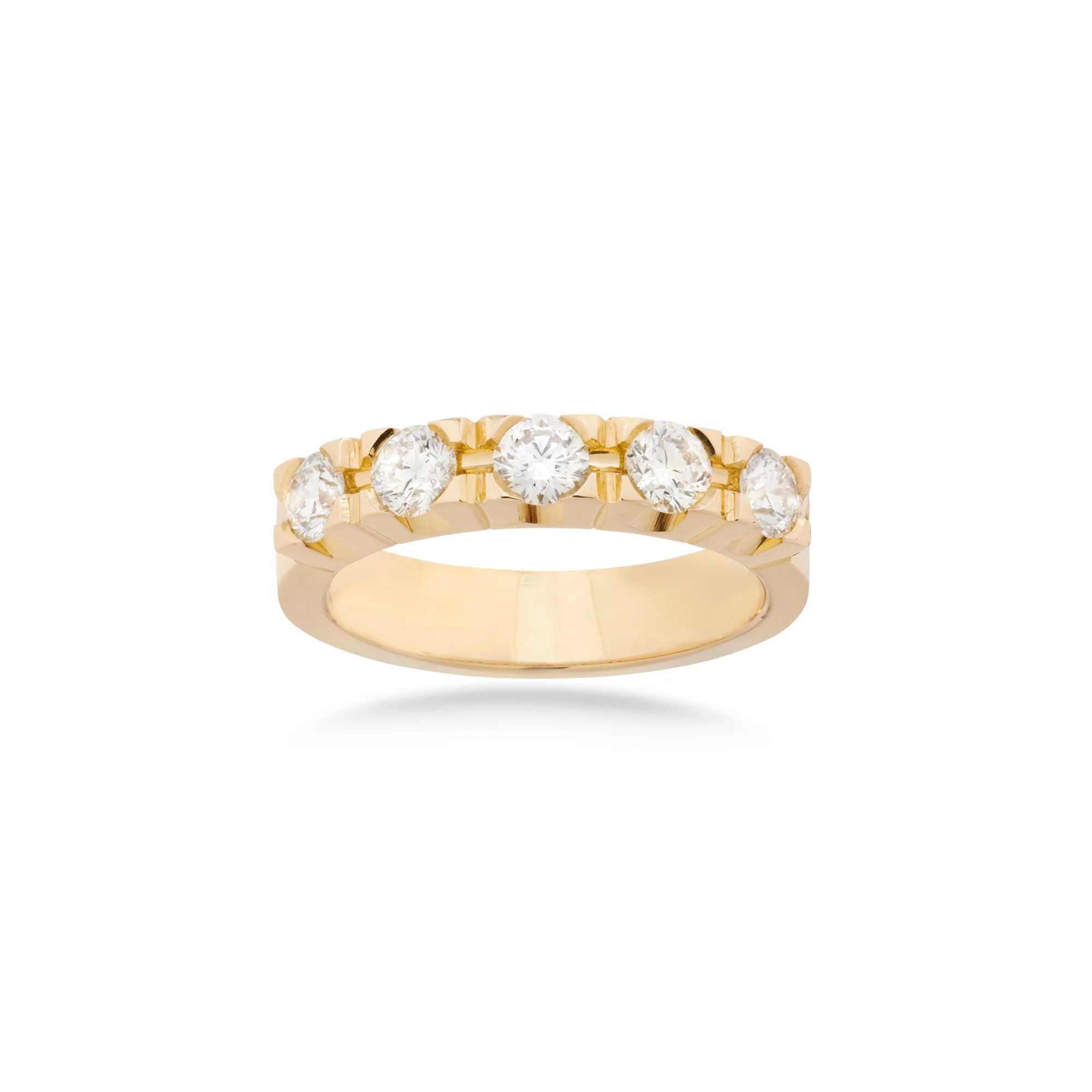 Aveny ALLIANCE - Alliancering, 5x0,15 ct. w/vs - 14 kt. guld