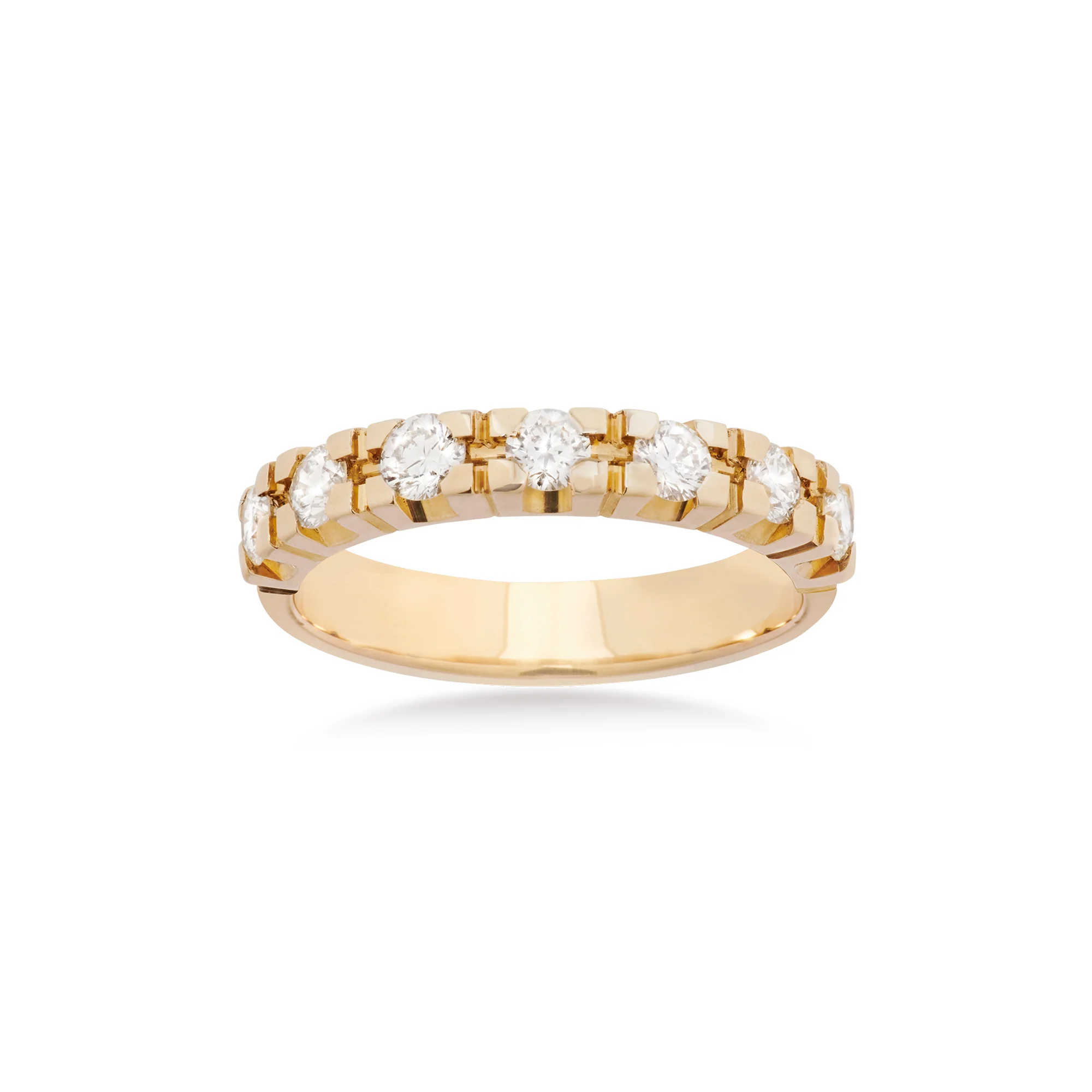 Aveny ALLIANCE - Alliancering, 7x0,10 ct. w/vs - 14 kt. guld