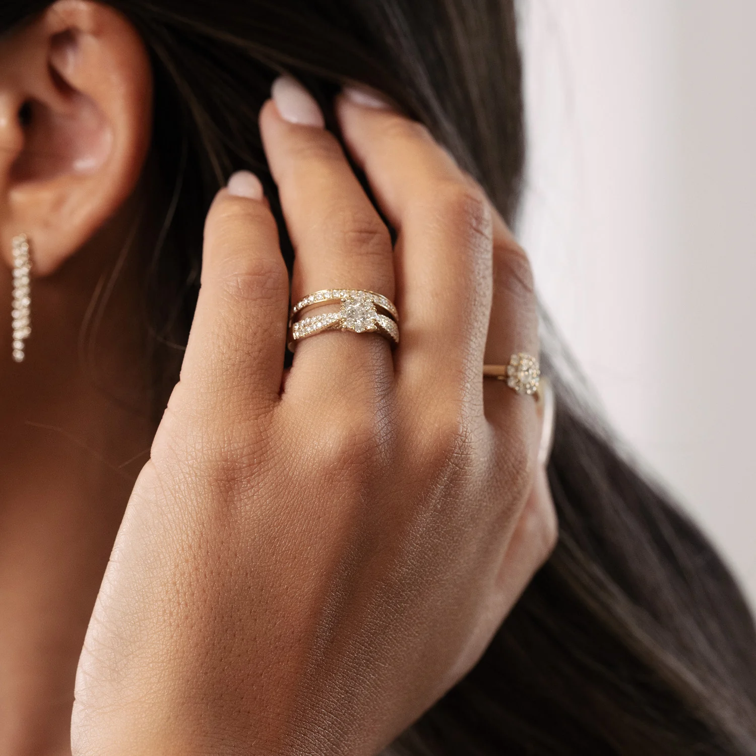Aveny LUXURY - Alliancering m. 19 brillianter, 0,21 ct. w/si - 14 kt. guld - Image 2