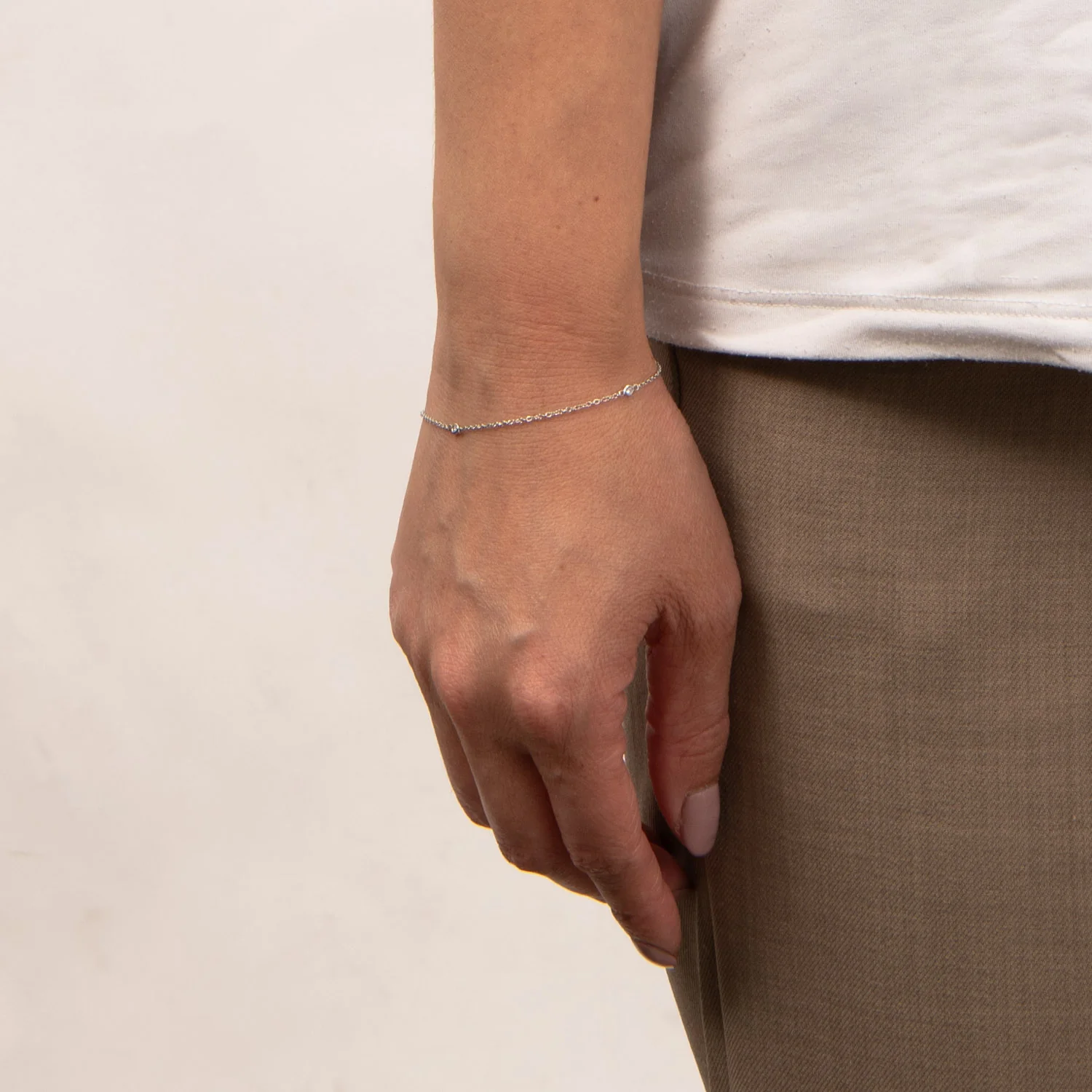 Aveny LUXURY - Armbånd, 0,06 ct. w/si - 14 kt. hvidguld - Image 2