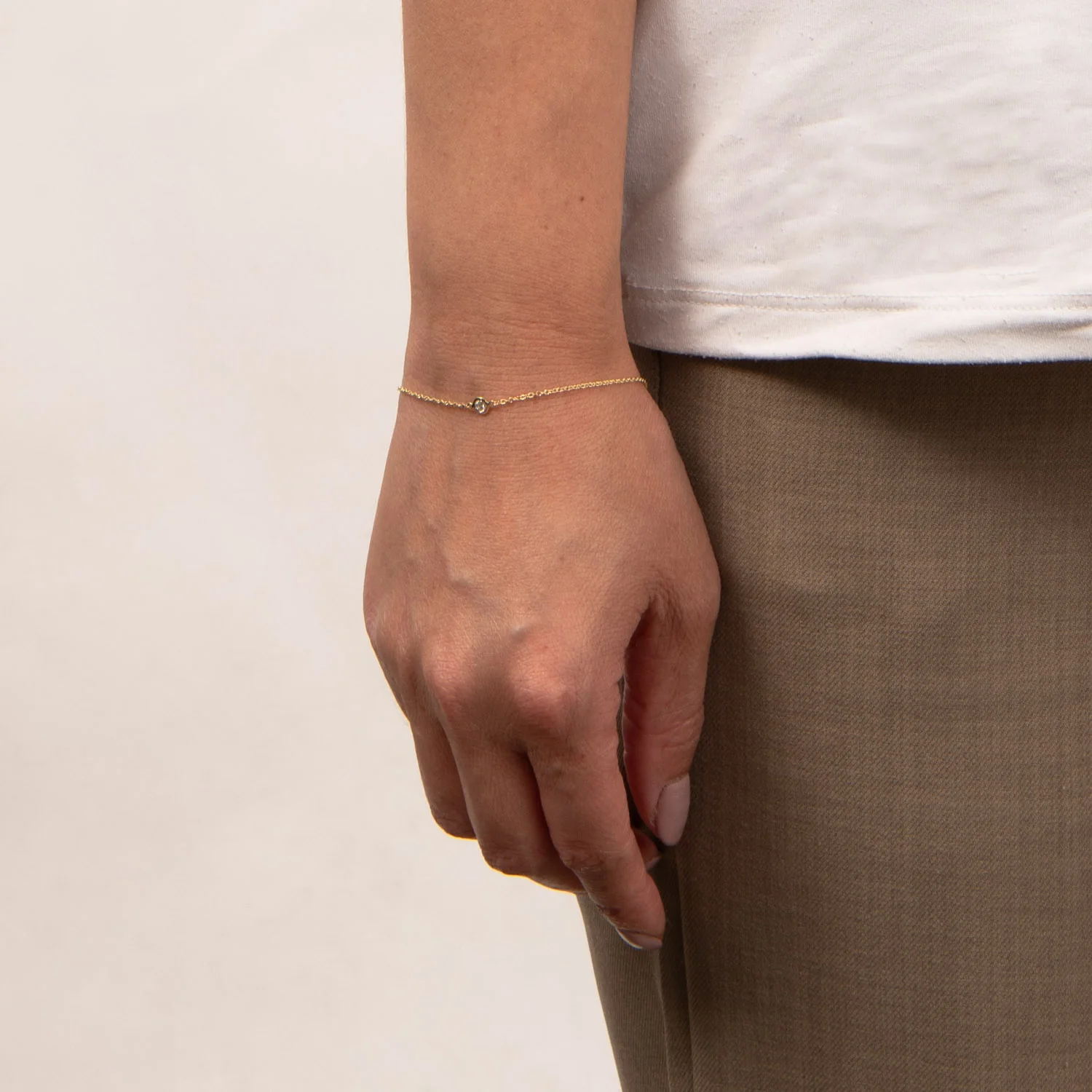 Aveny LUXURY - Armbånd, 0,10 ct. w/si - 14 kt. guld - Image 2