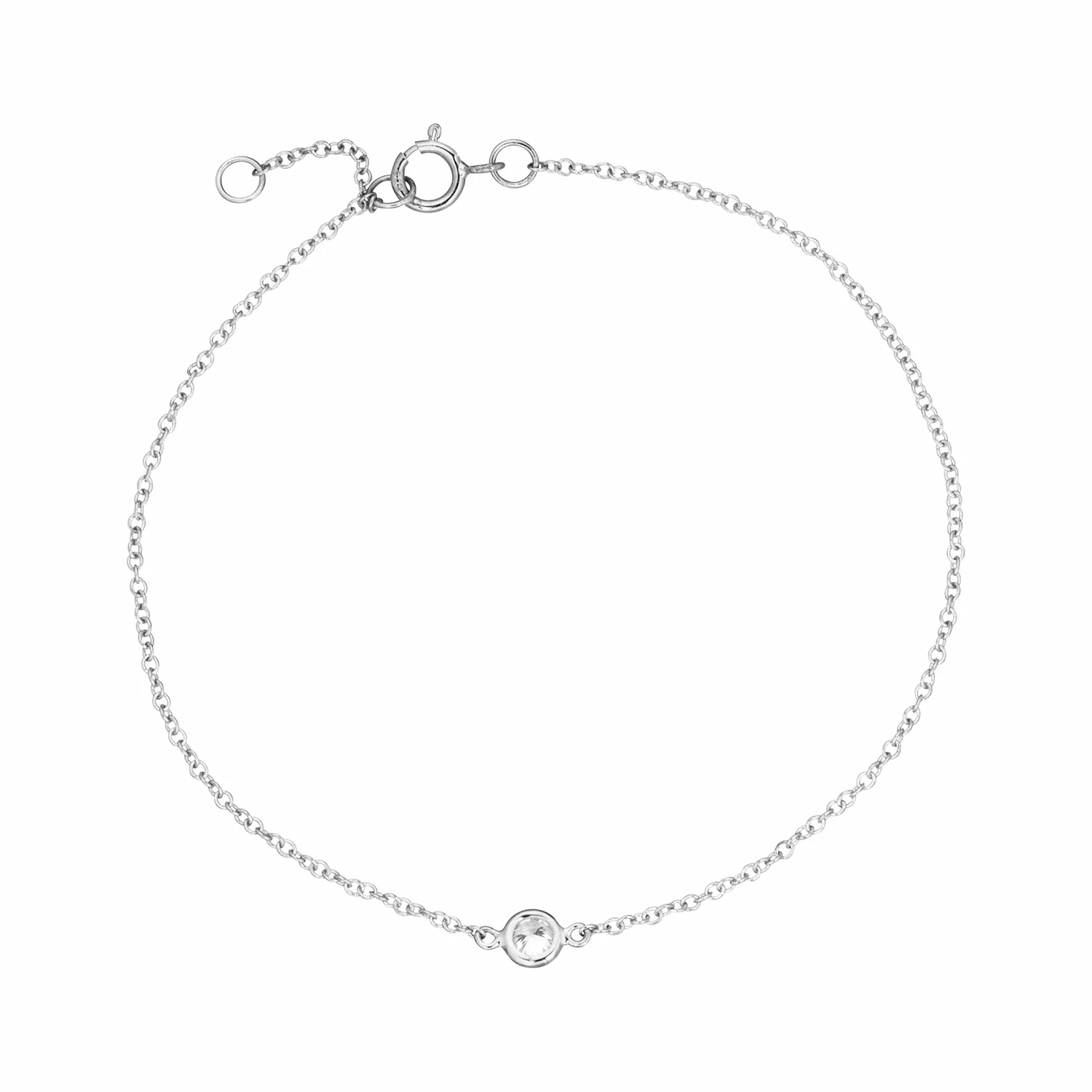 Aveny LUXURY - Armbånd, 0,10 ct. w/si - 14 kt. hvidguld