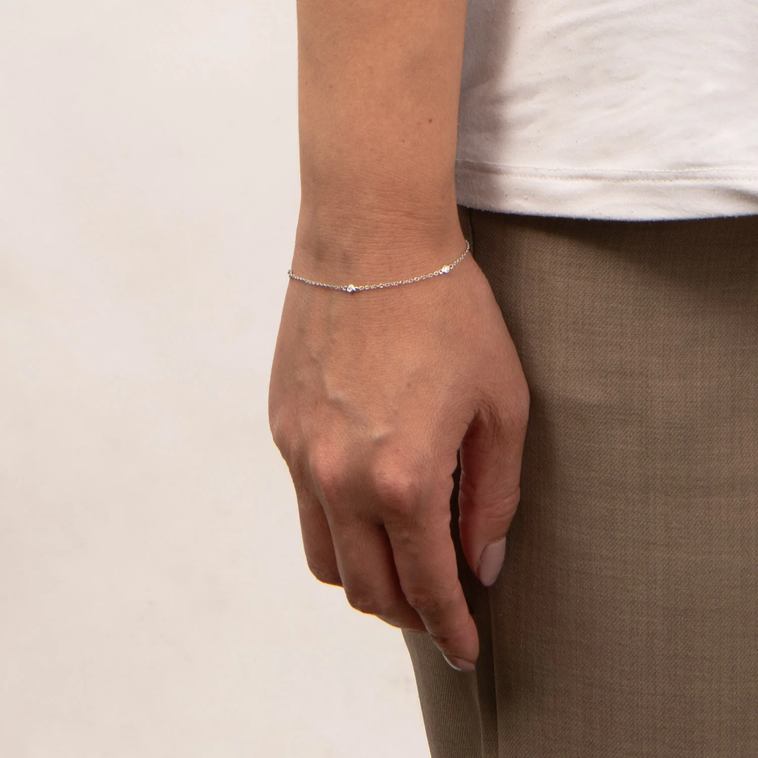 Aveny LUXURY - Armbånd, 0,10 ct. w/si - 14 kt. hvidguld - Image 2