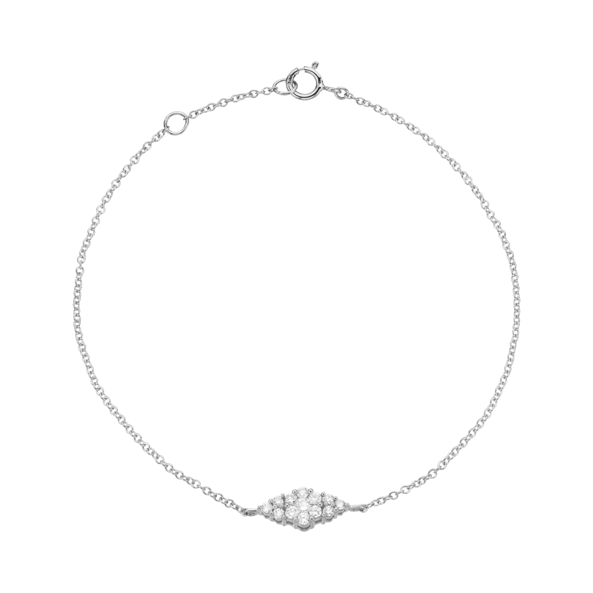 Aveny LUXURY - Armbånd, 0,28 ct. w/si - 14 kt. hvidguld