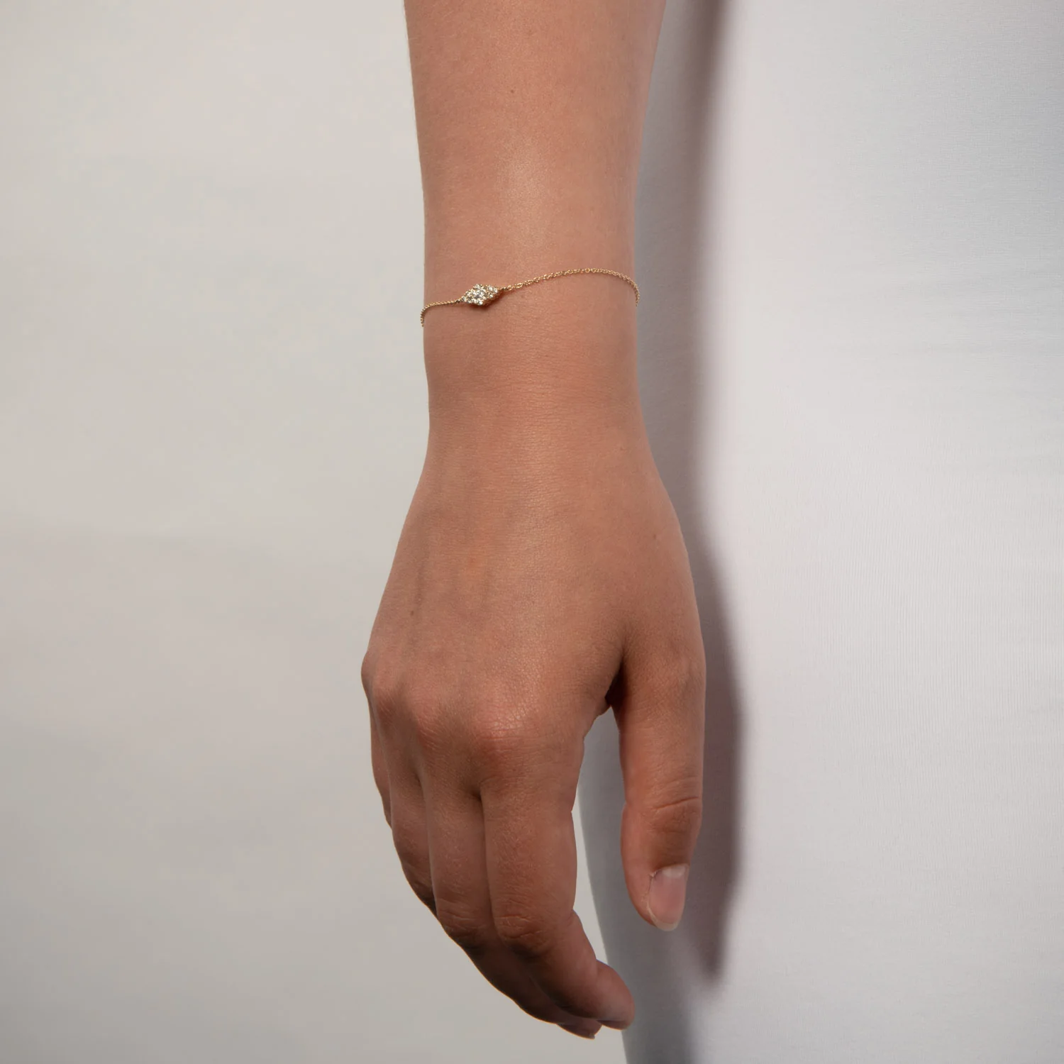 Aveny LUXURY - Armbånd, 0,28 ct. w/si, 19 cm - 14 kt. guld - Image 2