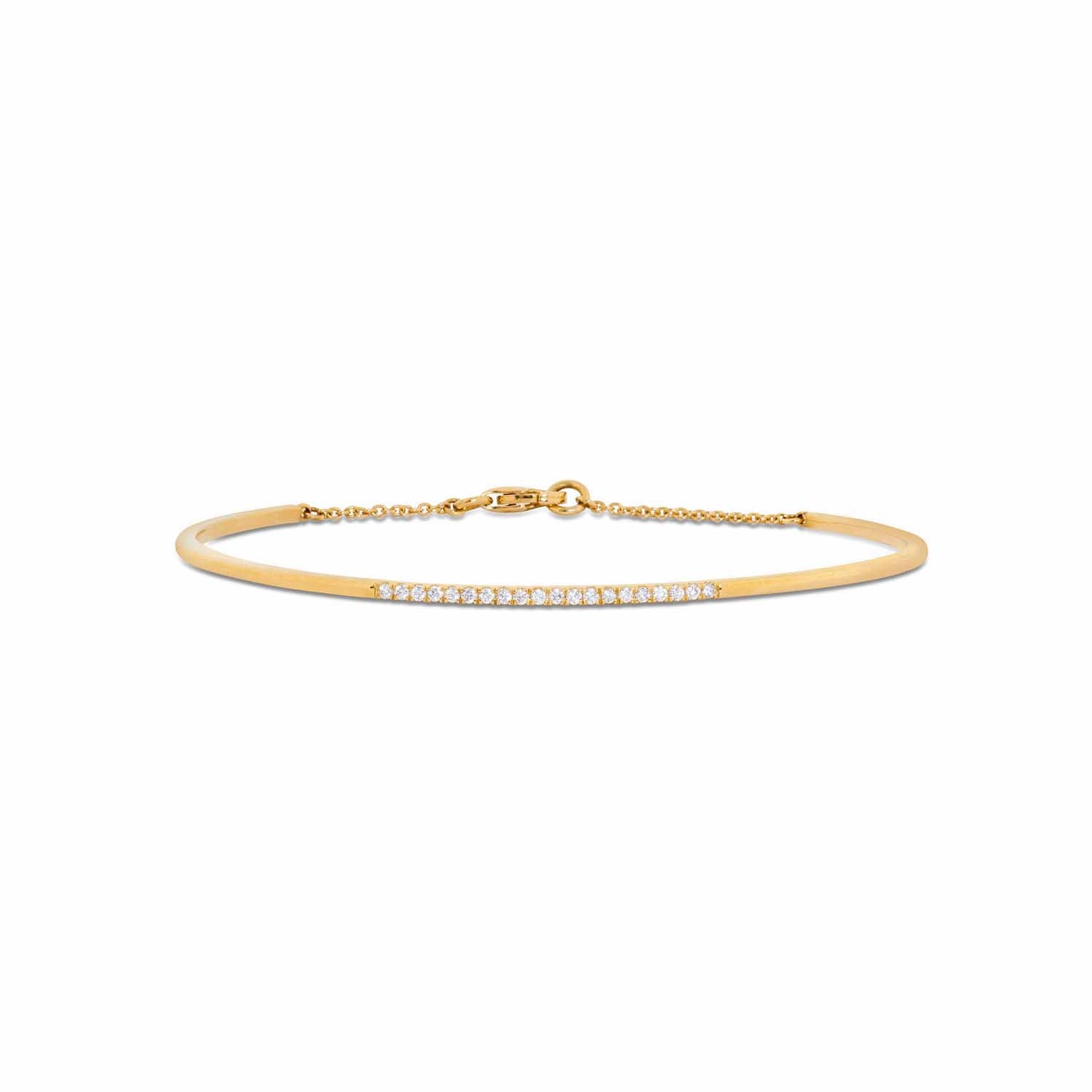 Aveny LUXURY - Armbøjle m. 20 brillianter, 0,18 ct. w/si - 14 kt. guld