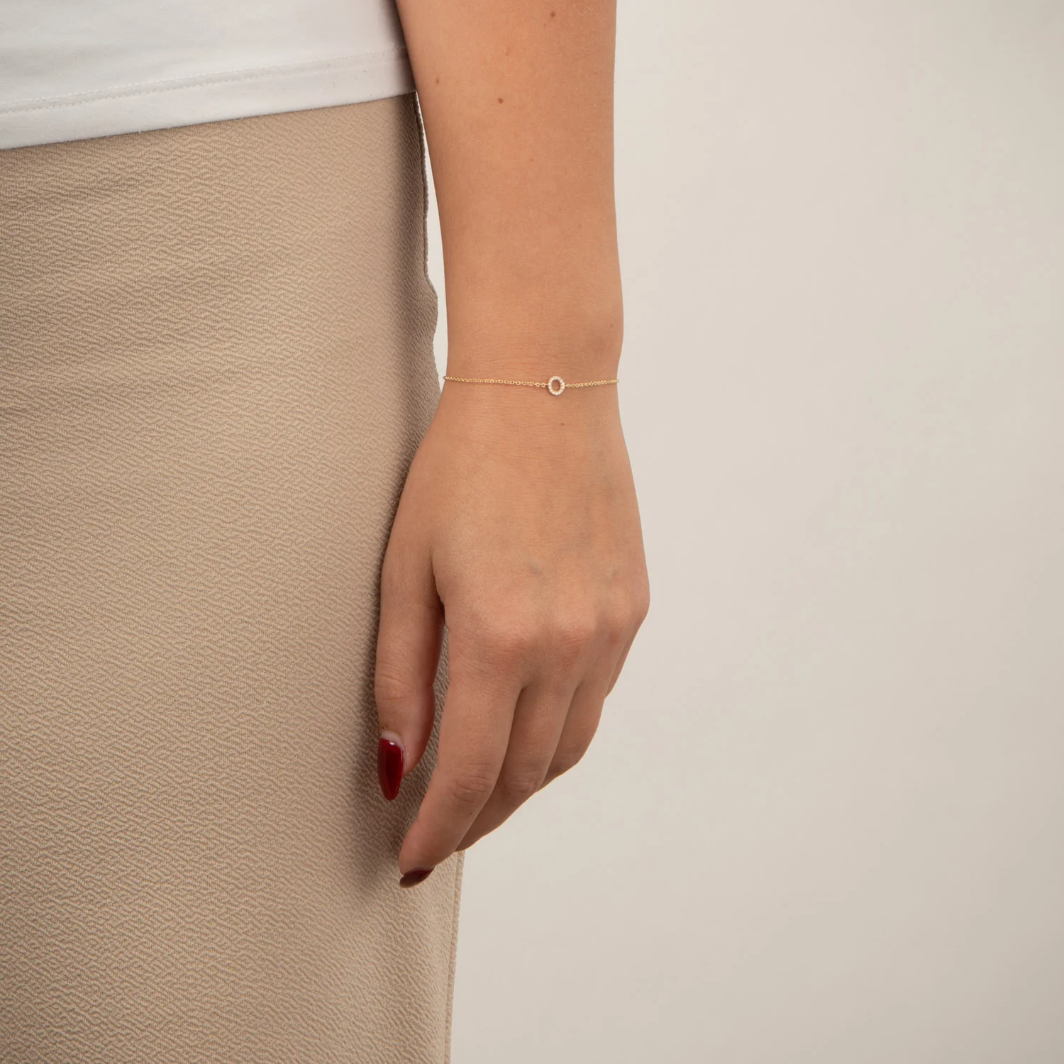 Aveny LUXURY - Circle Armbånd, 0,05ct. - 14 kt. guld - Image 2
