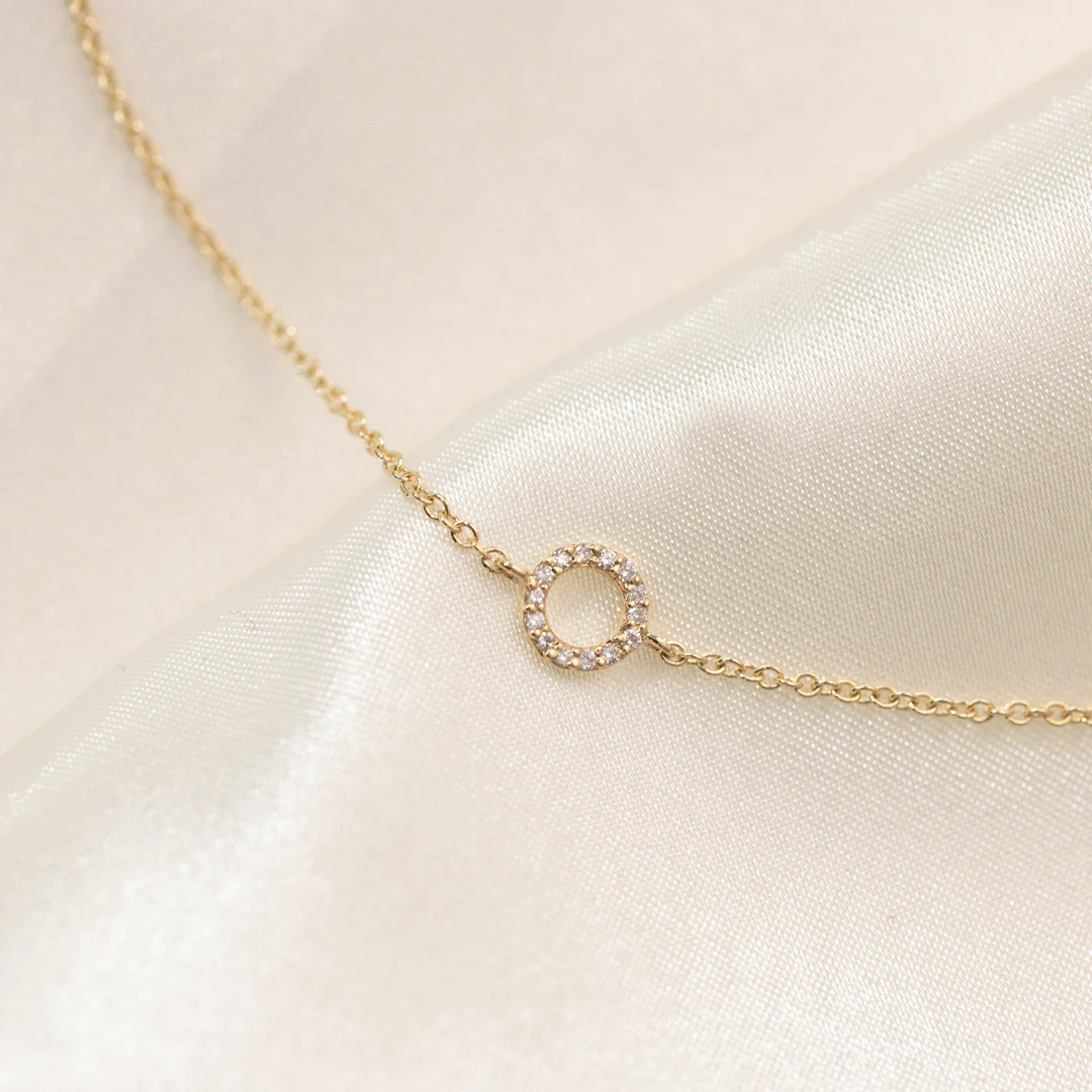 Aveny LUXURY - Circle Armbånd, 0,05ct. - 14 kt. guld - Image 3