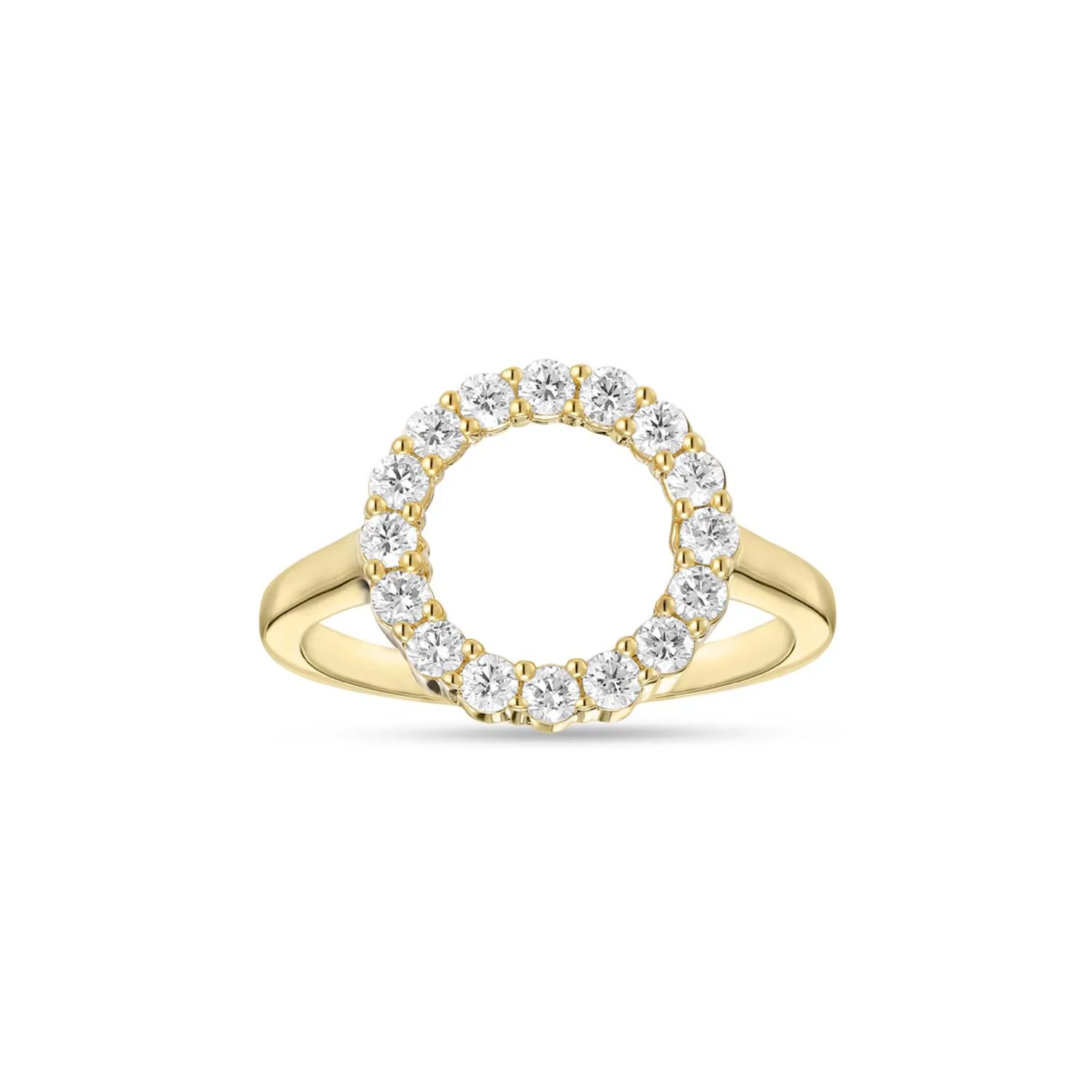 Aveny LUXURY - Cirkel ring, 0,47 ct. w/si - 14 kt. guld