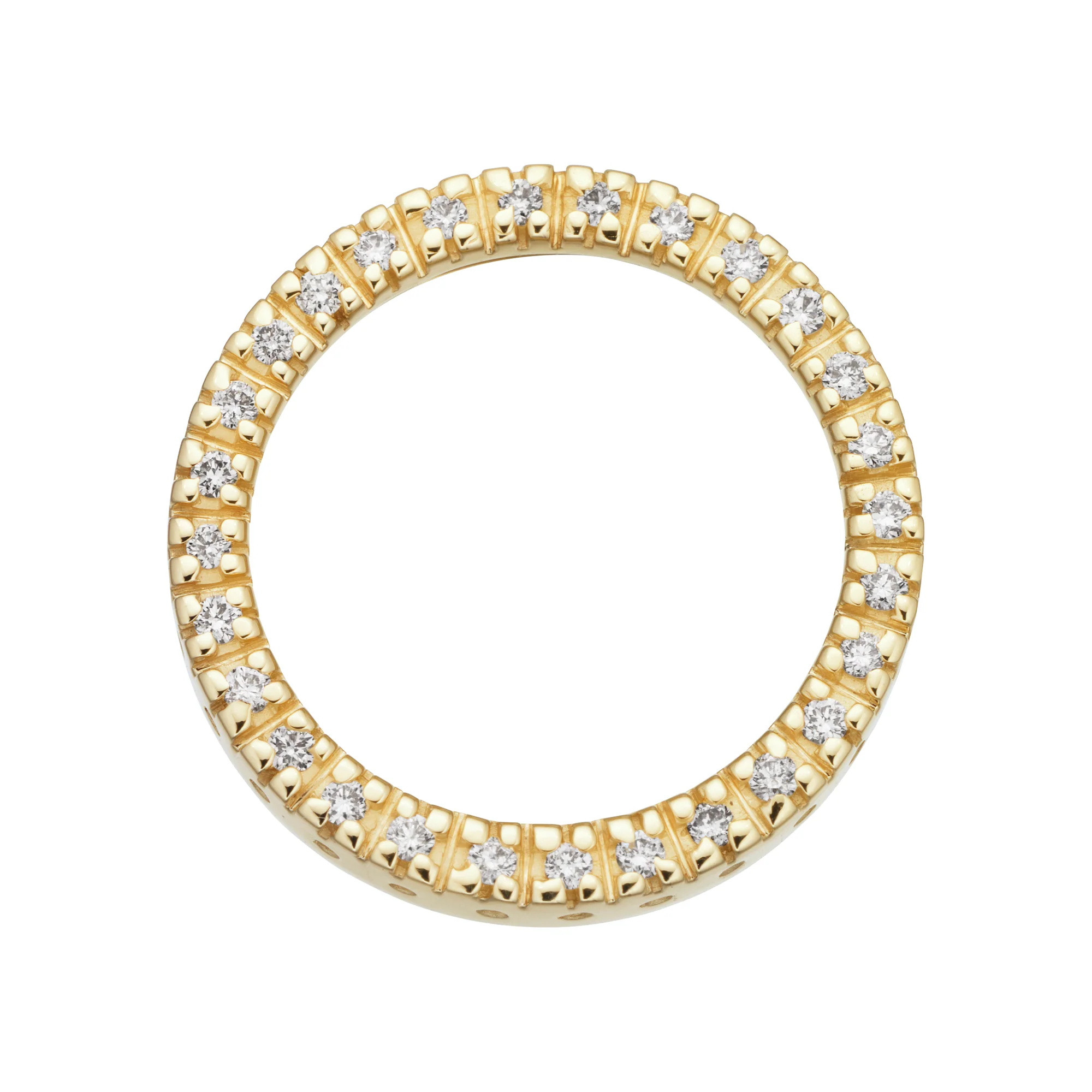 Aveny LUXURY - Cirkel vedhæng, 0,19 ct. w/si - 14 kt. guld