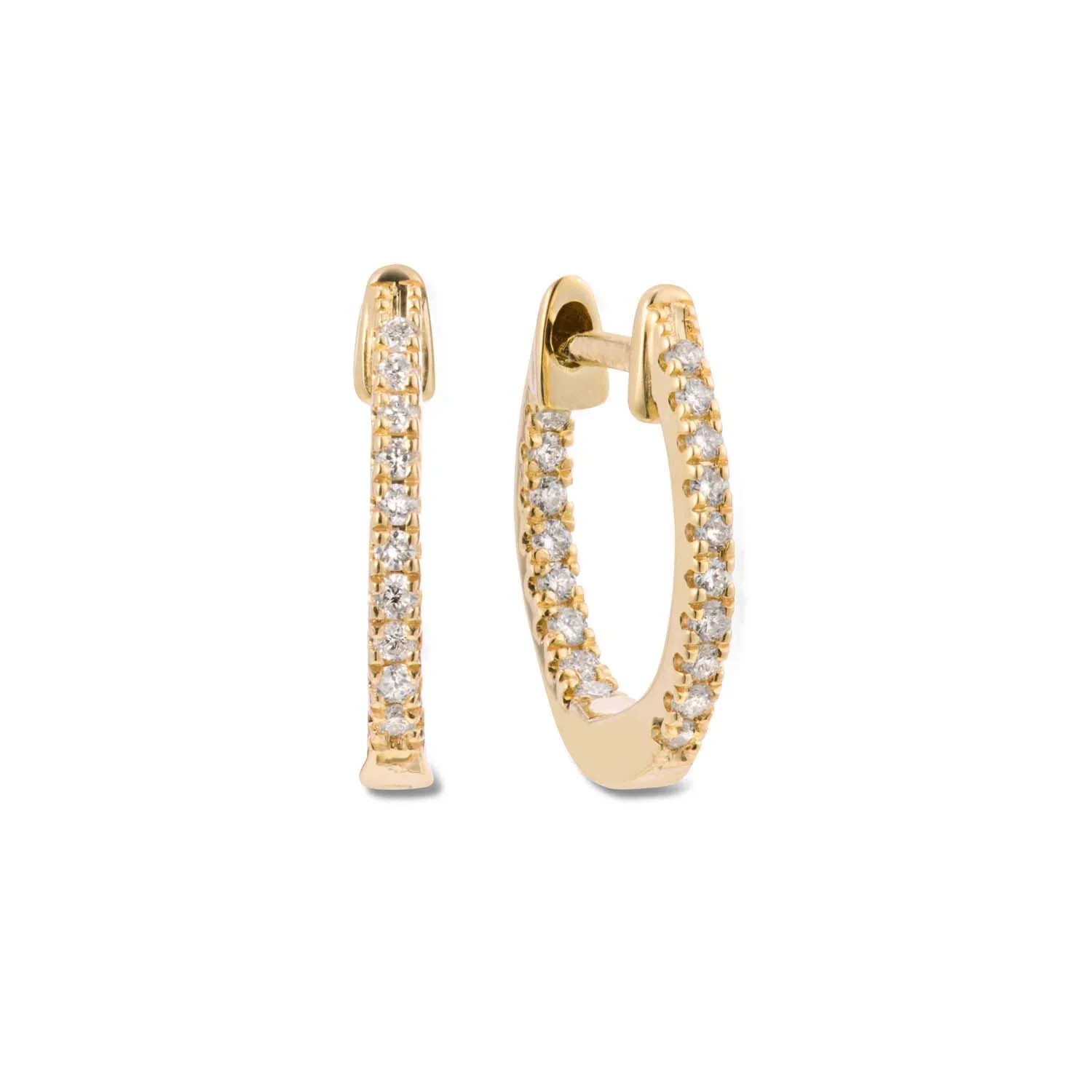 Aveny LUXURY - Creoler, 0,12ct w/si - 14 kt. guld