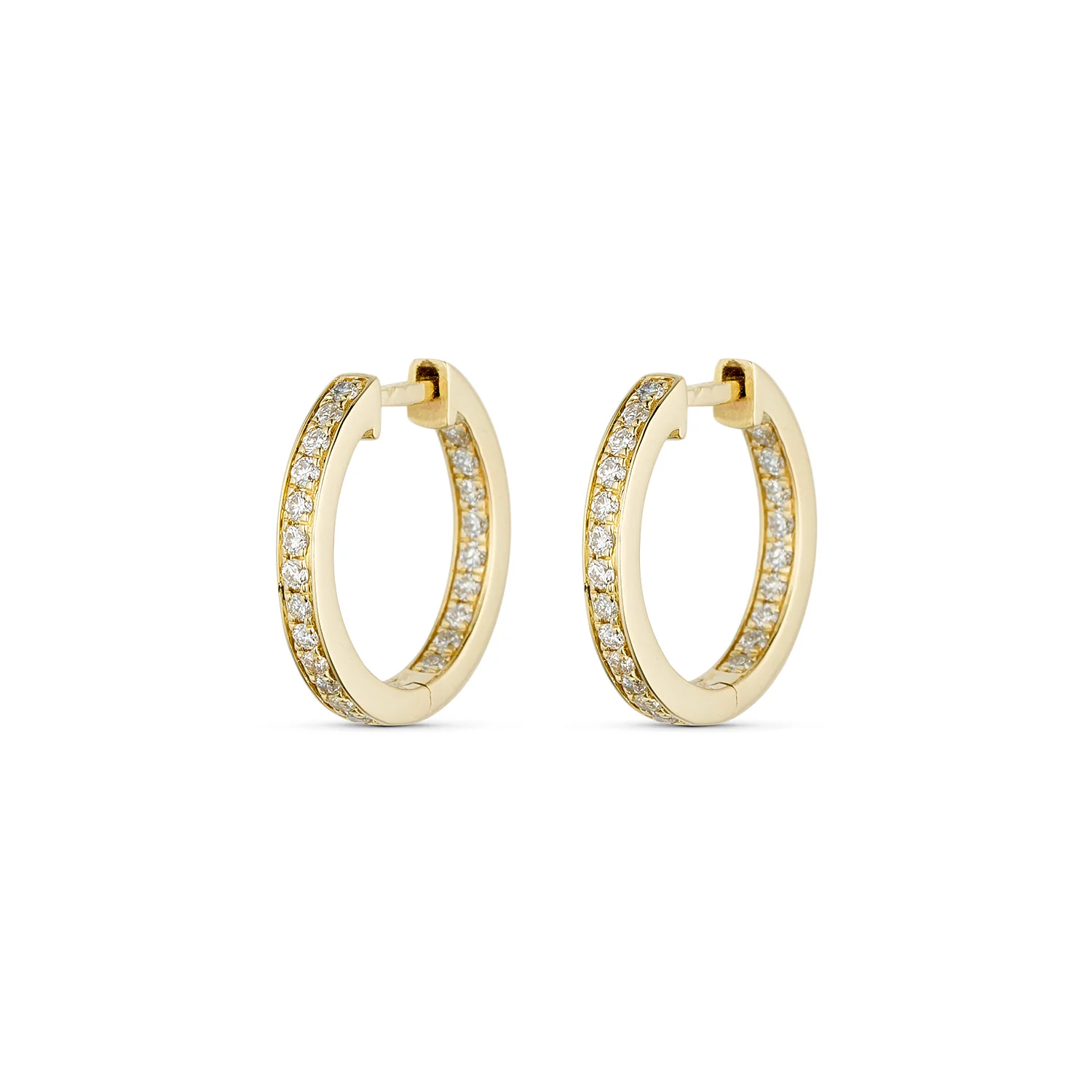 Aveny LUXURY - Creoler m. 0,35 ct. w/si - 14 kt. hvidguld