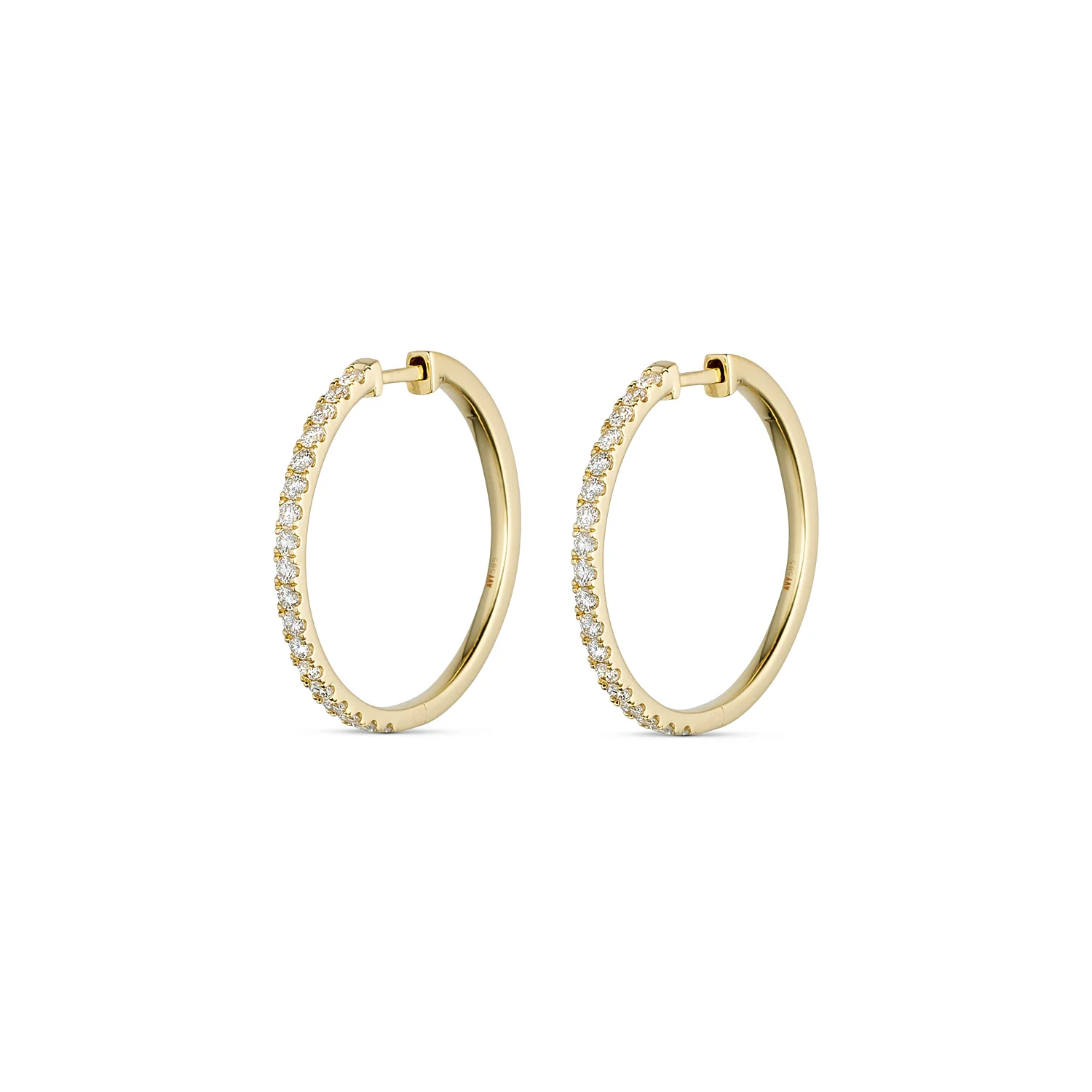 Aveny LUXURY - Creoler m. 0,50 ct. w/si - 14 kt. guld