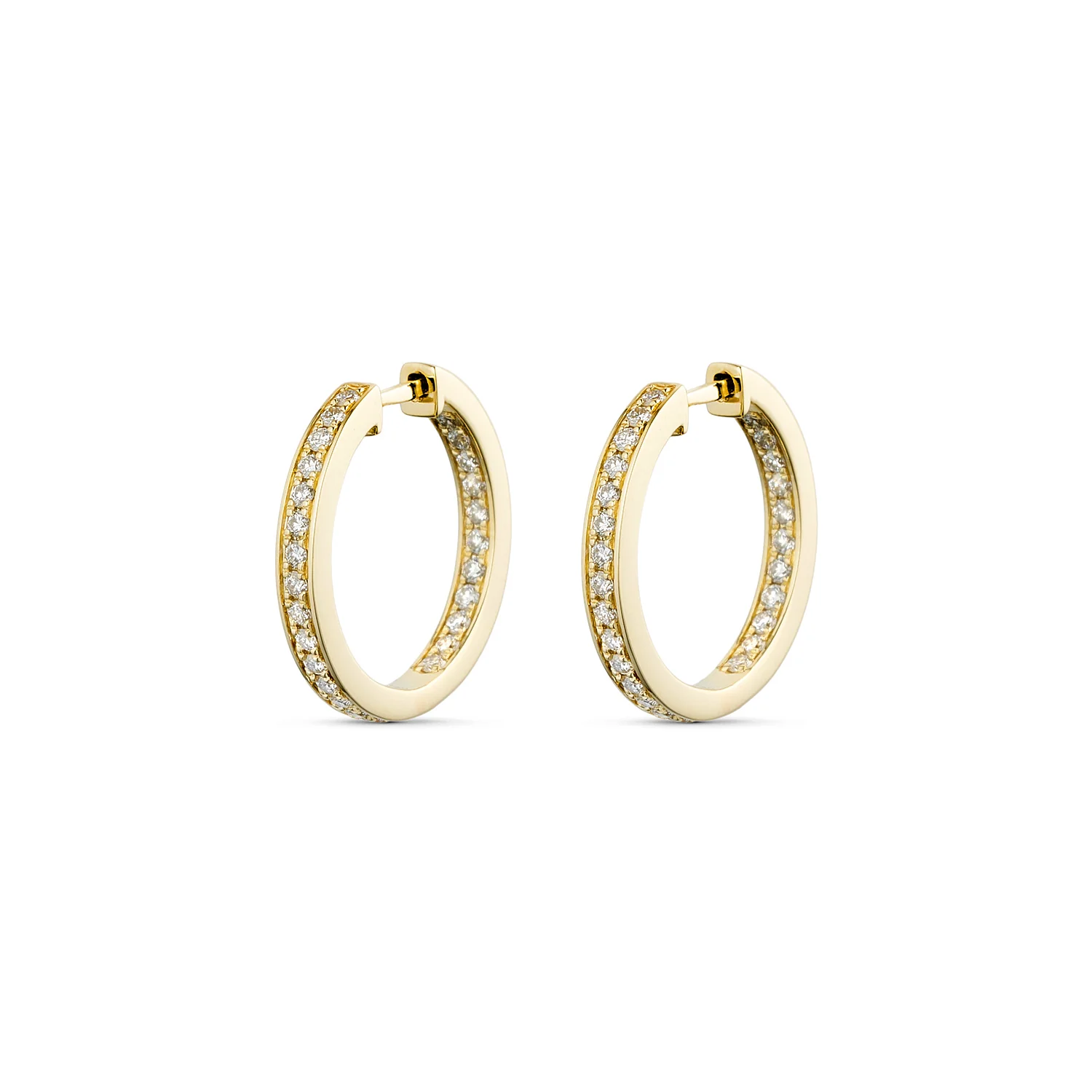 Aveny LUXURY - Creoler m. 0,57 ct. w/si - 14 kt. guld
