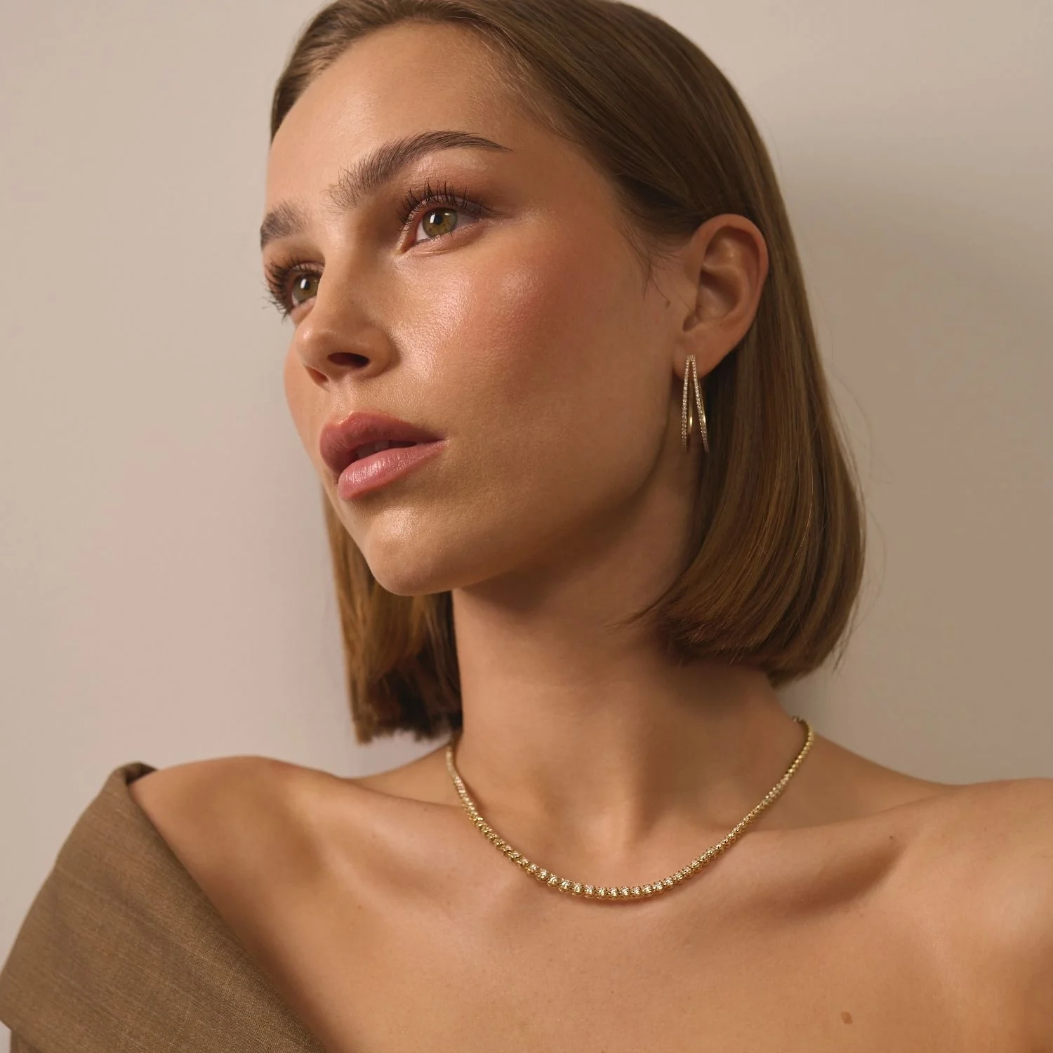 Aveny LUXURY - Dobbelt creoler, 0,90 ct. w/si - 14 kt. hvidguld - Image 4