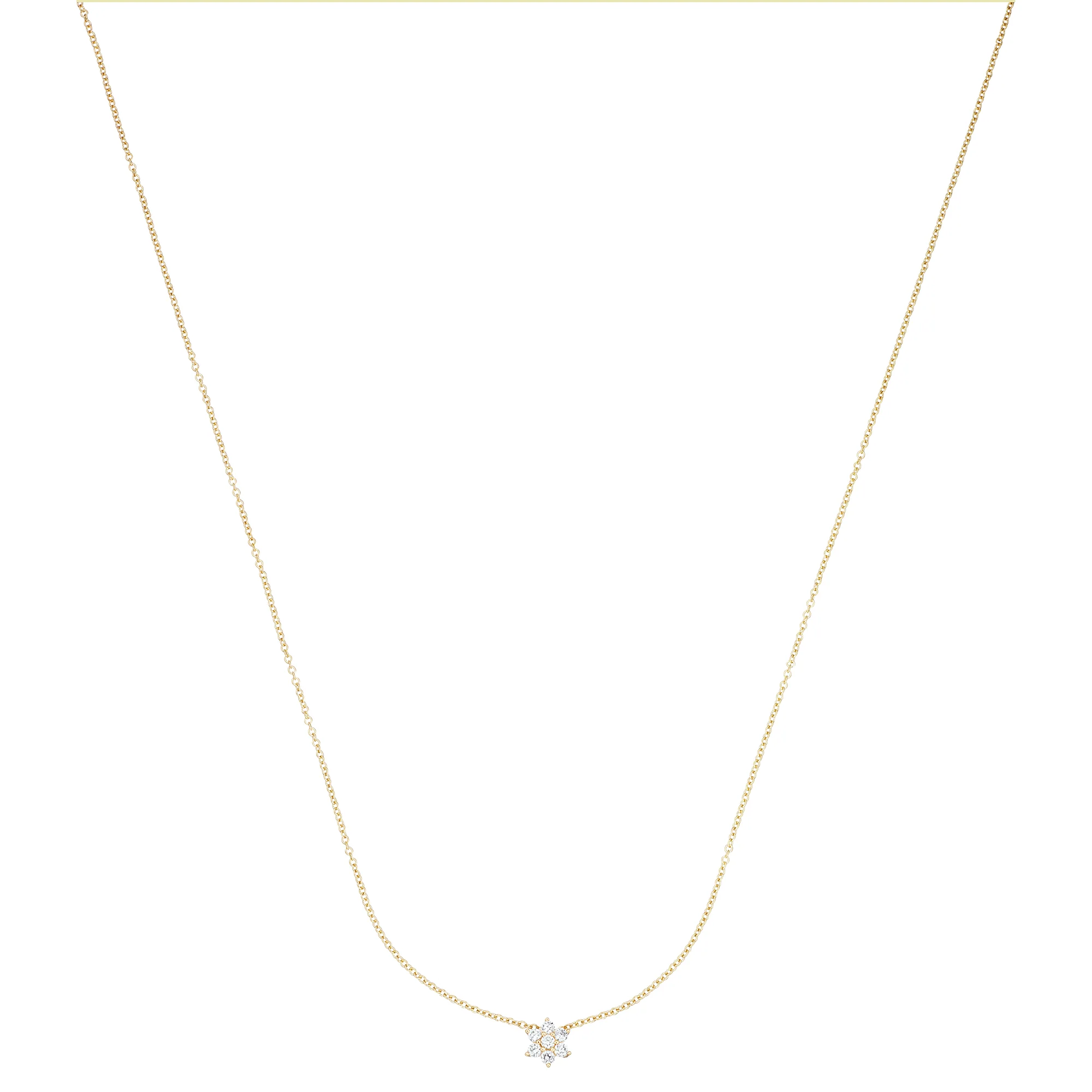 Aveny LUXURY - Fleur Halskæde, 0,24 ct. w/si - 14 kt. guld - Image 4