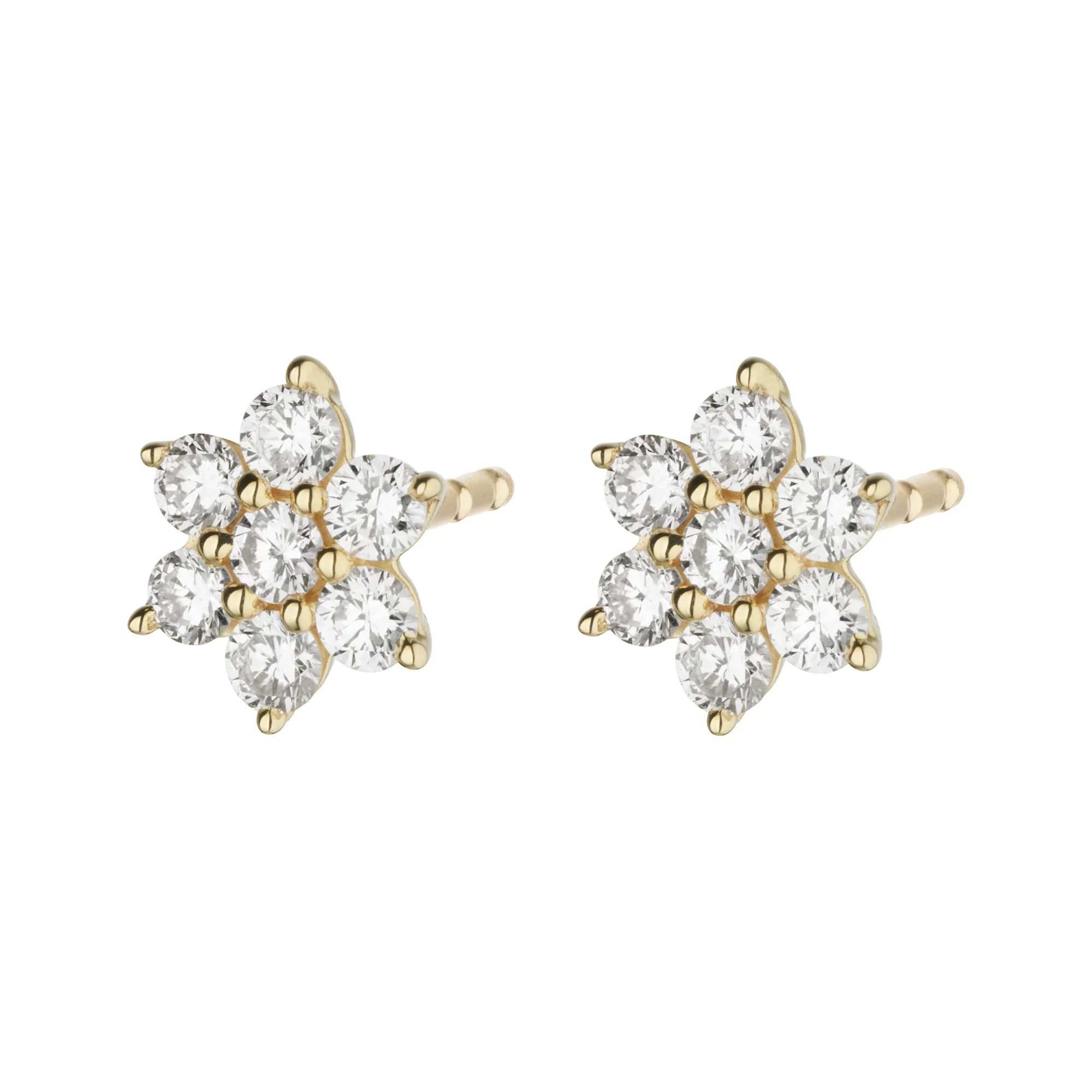 Aveny LUXURY - Fleur Ørestikker, 0,48 ct. w/si - 14 kt. guld