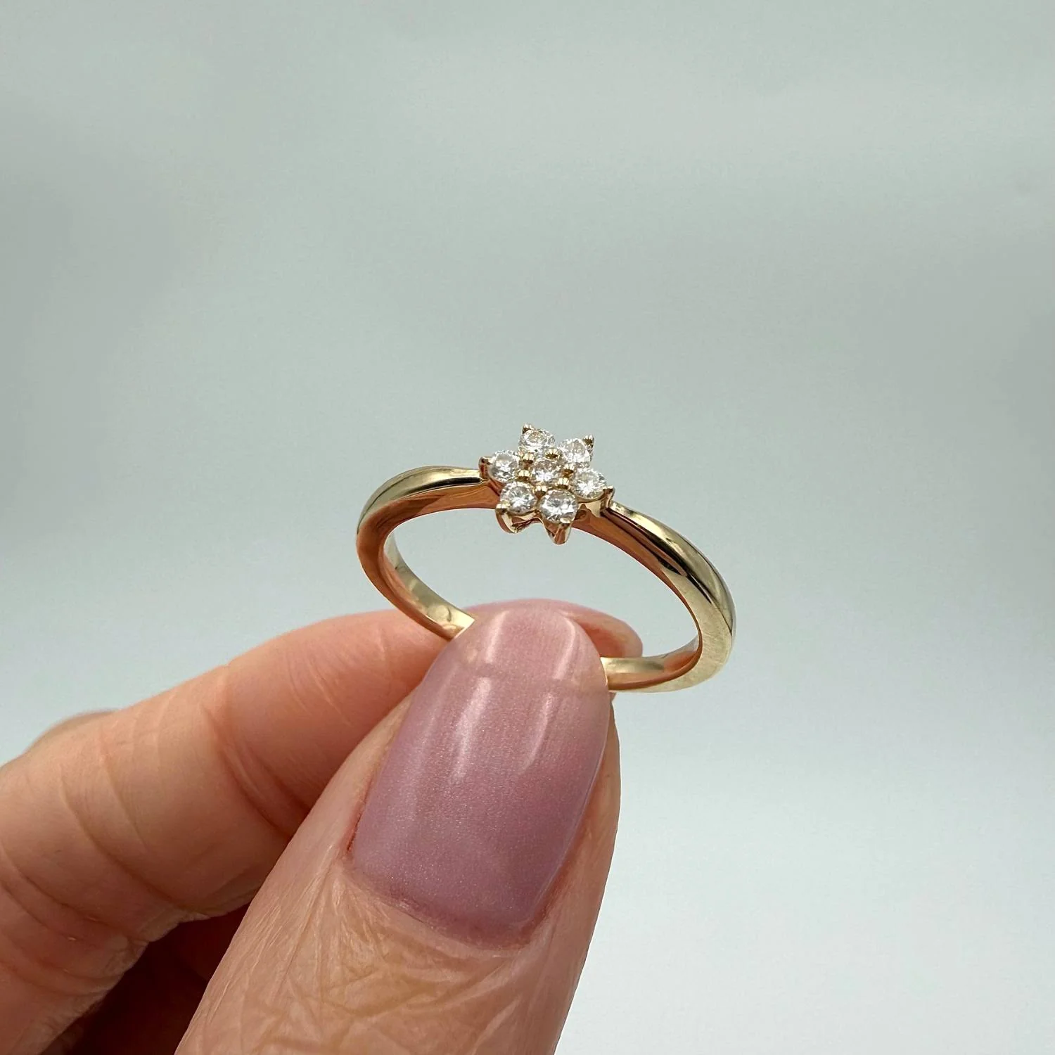 Aveny LUXURY - Fleur Ring, 0,12 ct. w/si - 14 kt. guld - Image 4