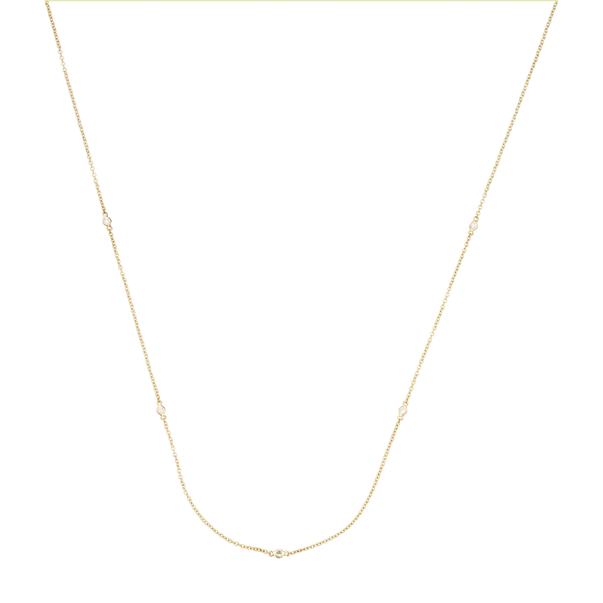 Aveny LUXURY - Halskæde, 0,10 ct. w/si - 14 kt. guld