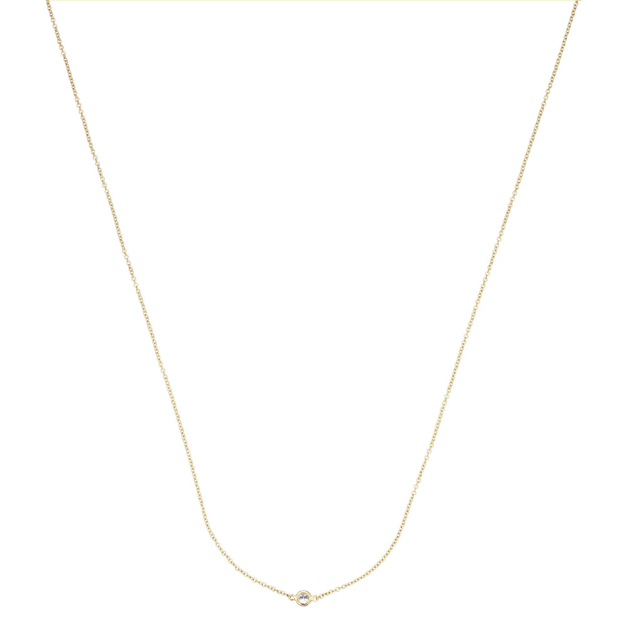 Aveny LUXURY - Halskæde, 0,10 ct. w/si - 14 kt. guld - Image 3