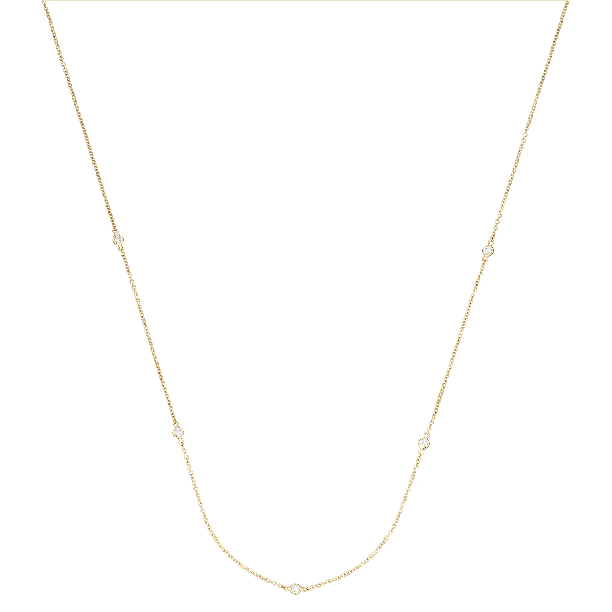Aveny LUXURY - Halskæde, 0,25 ct. w/si - 14 kt. guld
