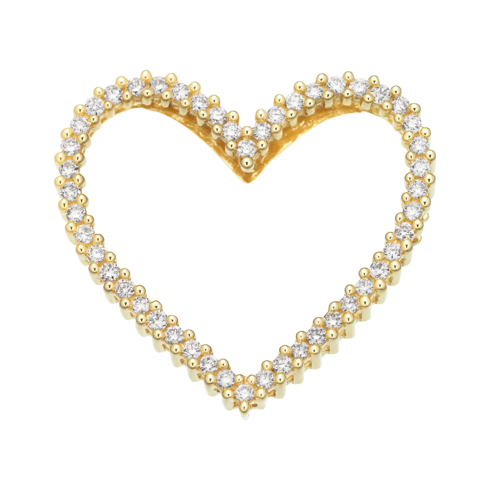 Aveny LUXURY - Hjerte Vedhæng, 0,25 ct. w/si - 14 kt. guld