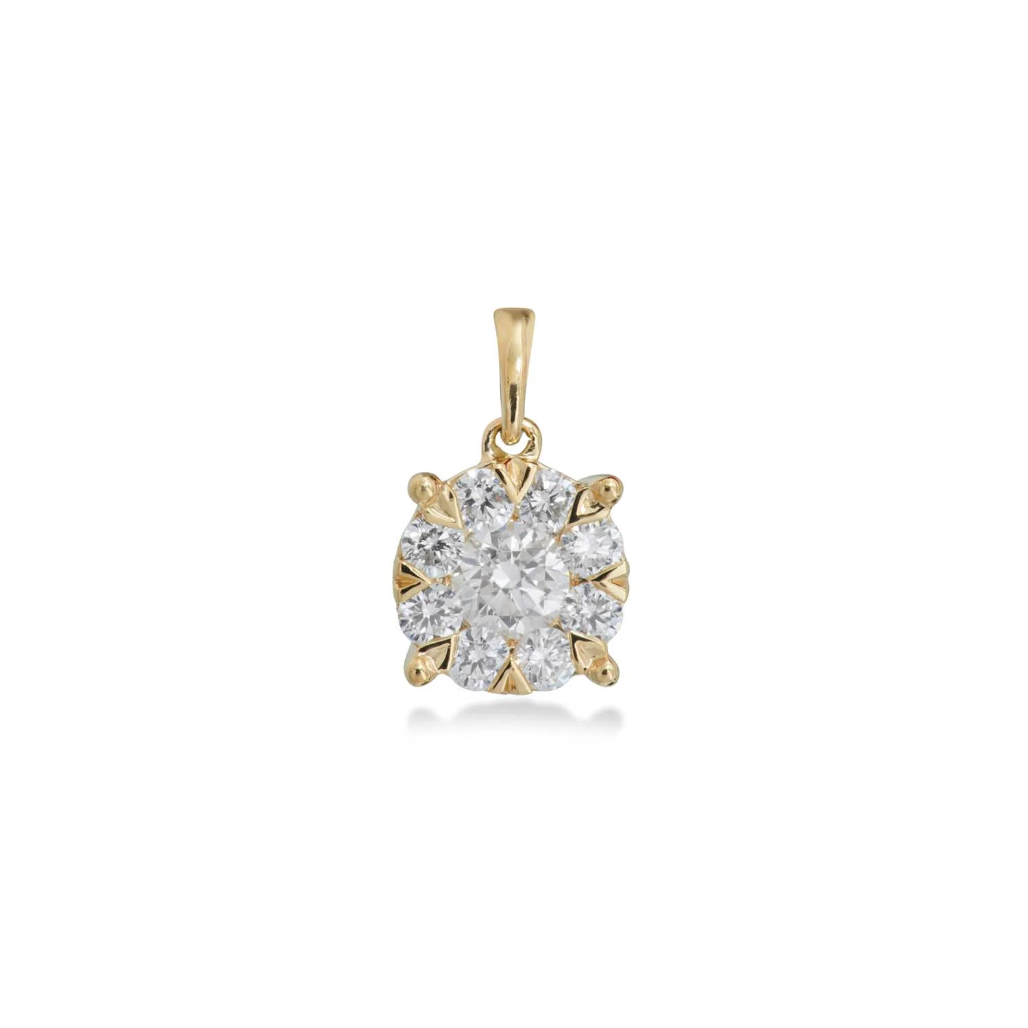 Aveny LUXURY - Illusion vedhæng - 14 kt. guld - Image 3