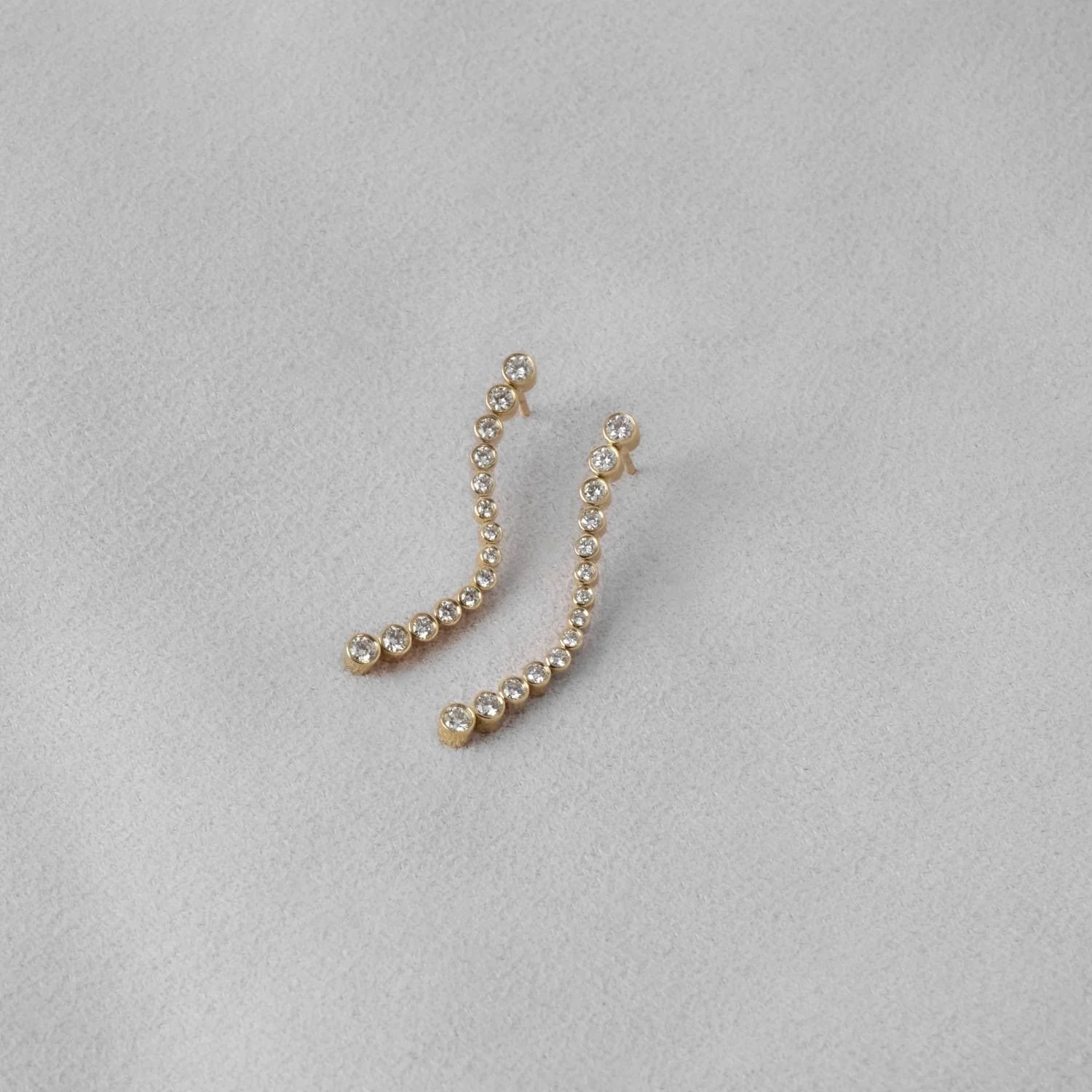 Aveny LUXURY - Øreringe, 1,05 ct. w/si - 14 kt. guld - Image 4
