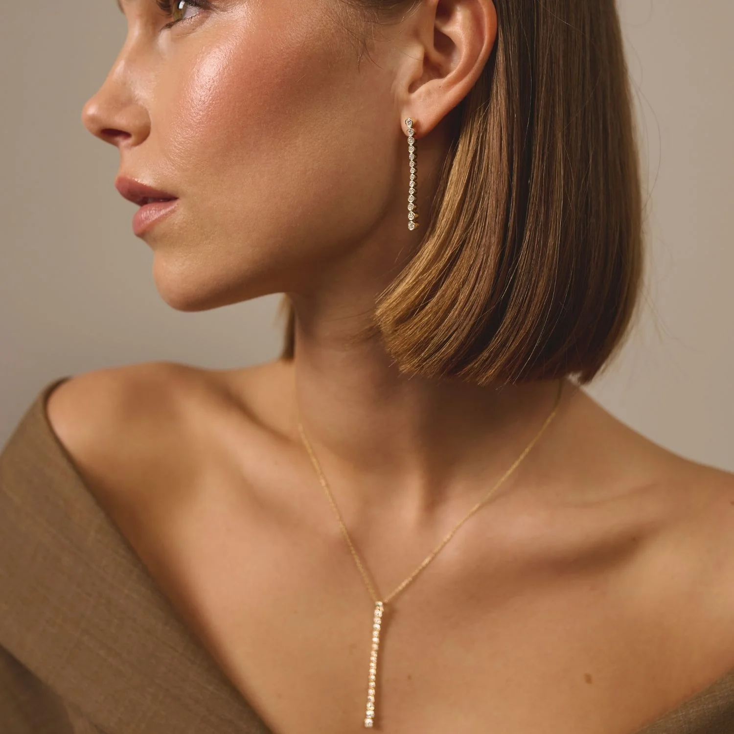 Aveny LUXURY - Øreringe, 1,05 ct. w/si - 14 kt. guld - Image 5