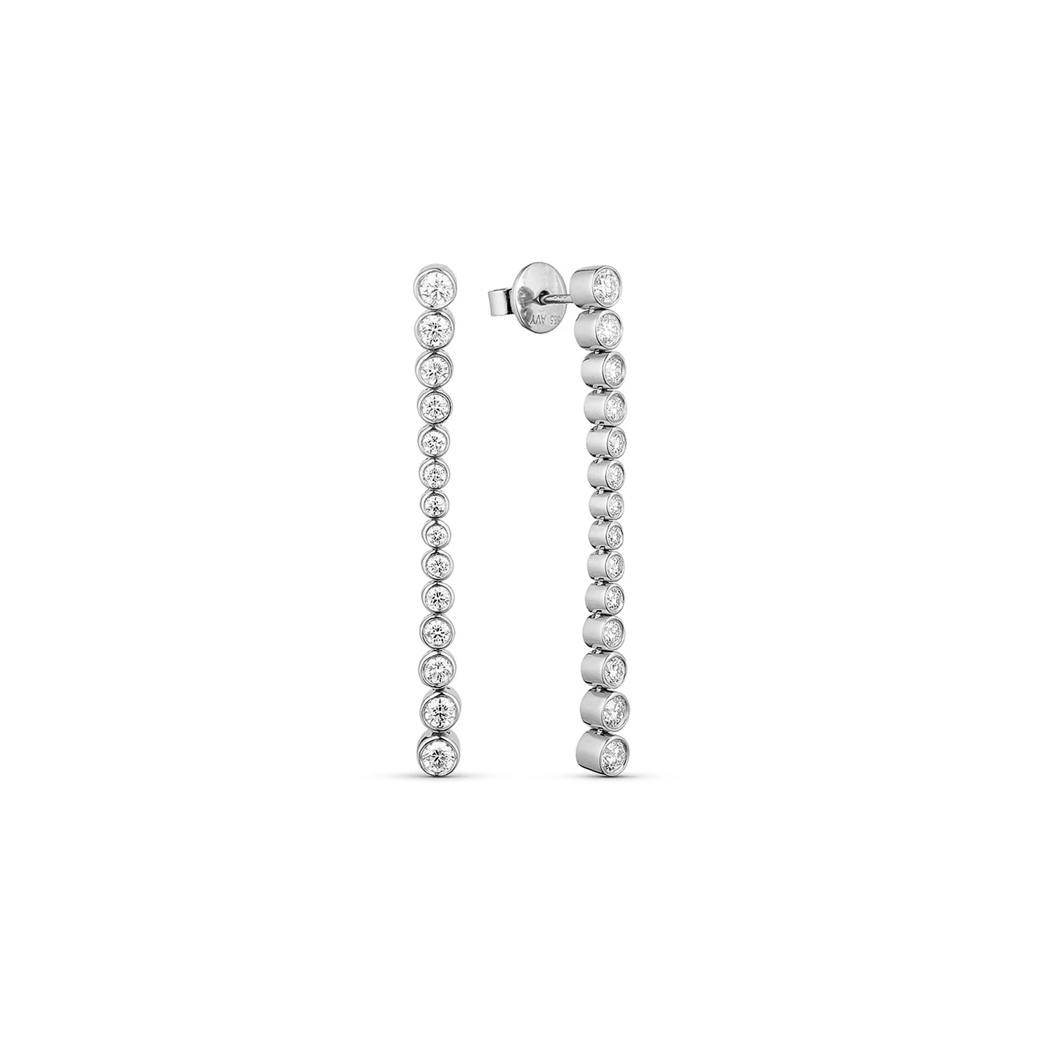 Aveny LUXURY - Øreringe, 1,05 ct. w/si - 14 kt. hvidguld