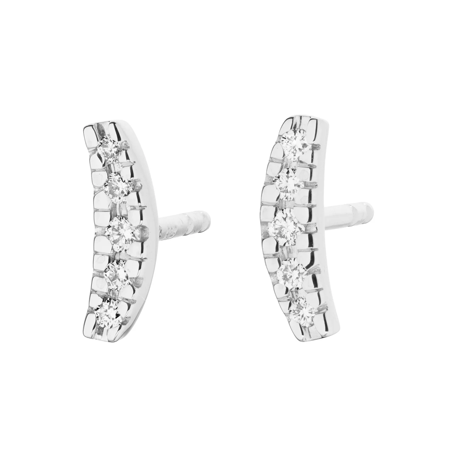 Aveny LUXURY - Ørestikker, 0,08 ct. w/si - 14 kt. hvidguld