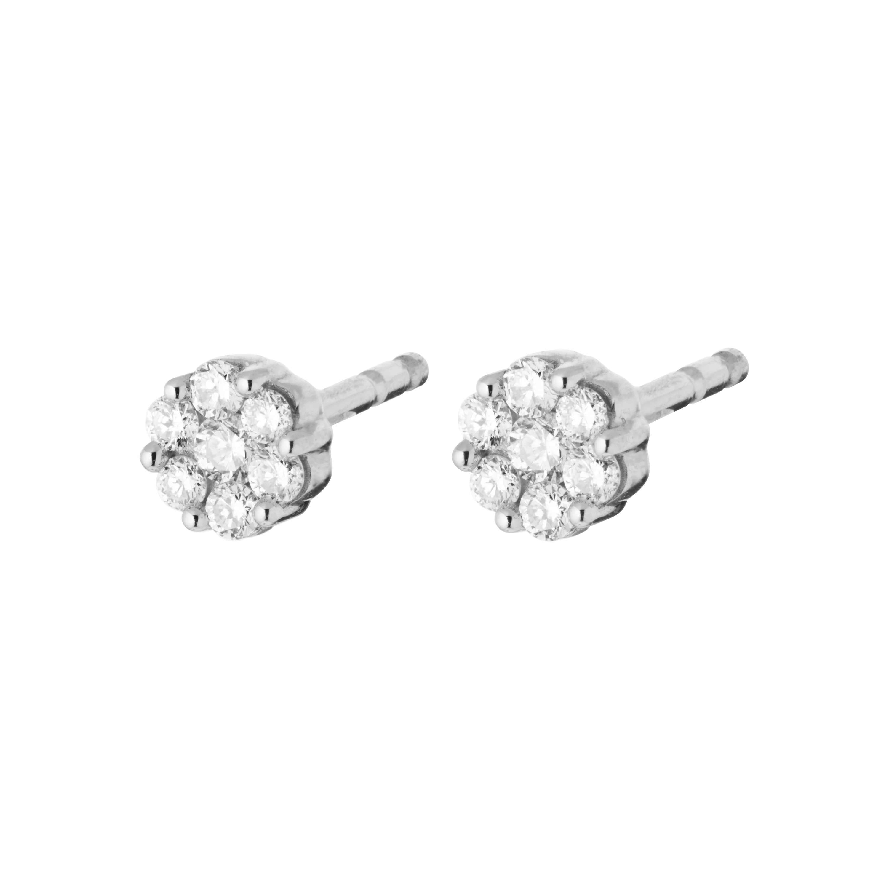 Aveny LUXURY - Ørestikker, 0,15 ct. w/si - 14 kt. hvidguld