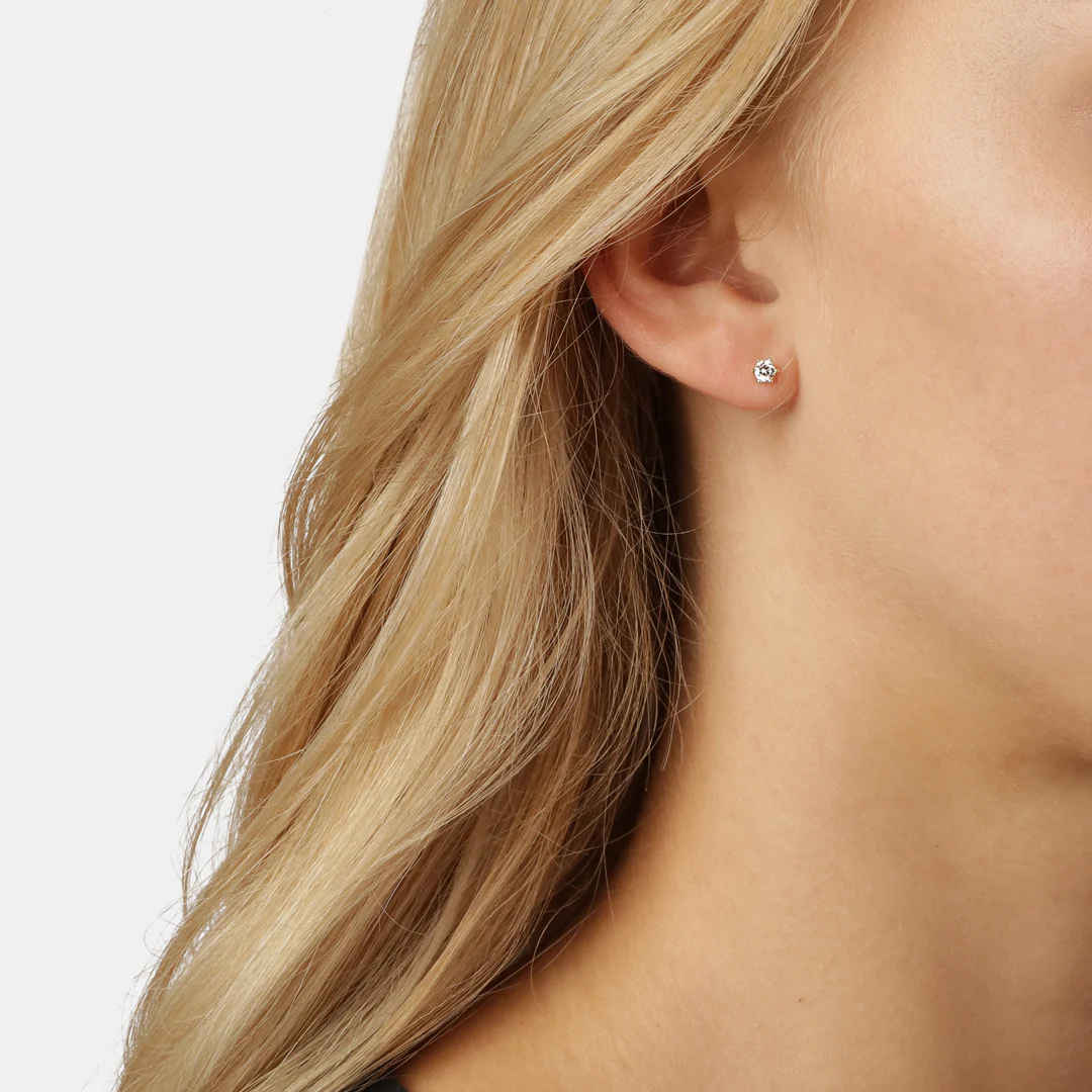Aveny LUXURY - Ørestikker m. 2x0,165 ct. w/si - 14 kt. guld - Image 2