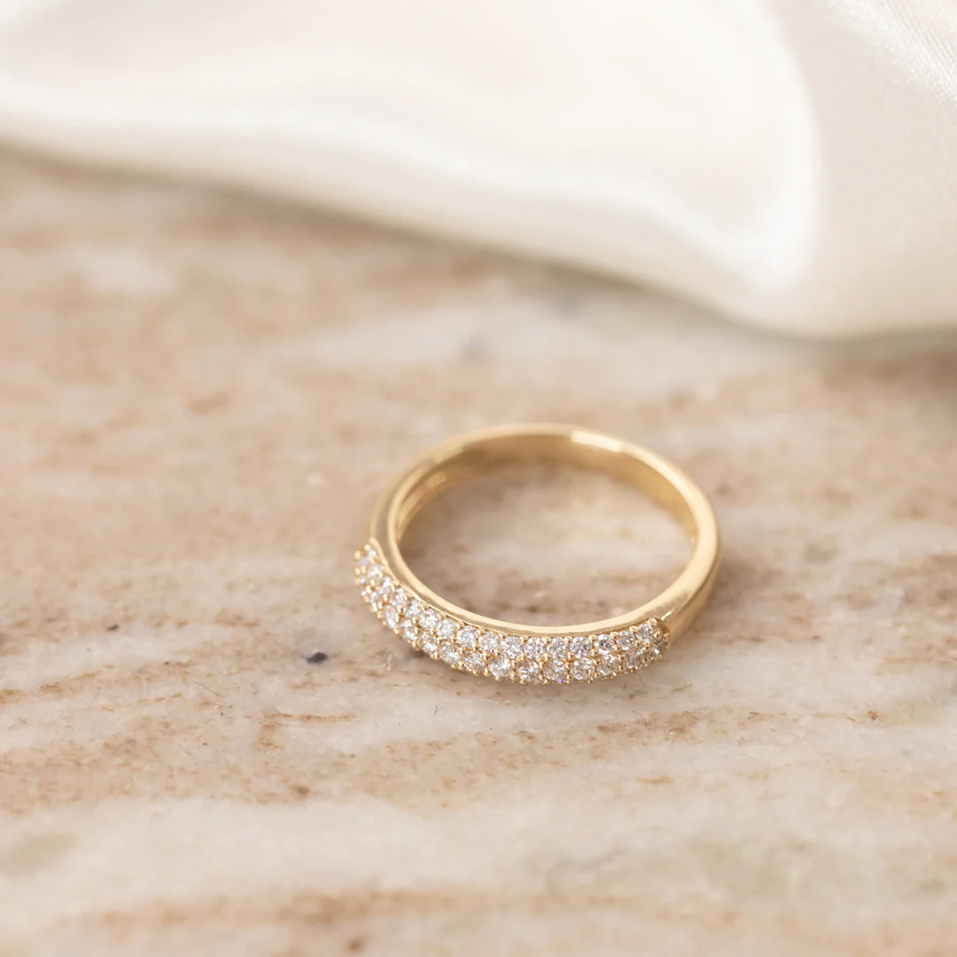 Aveny LUXURY - Páve Ring, 0,40 ct. w/si - 14 kt. guld - Image 3
