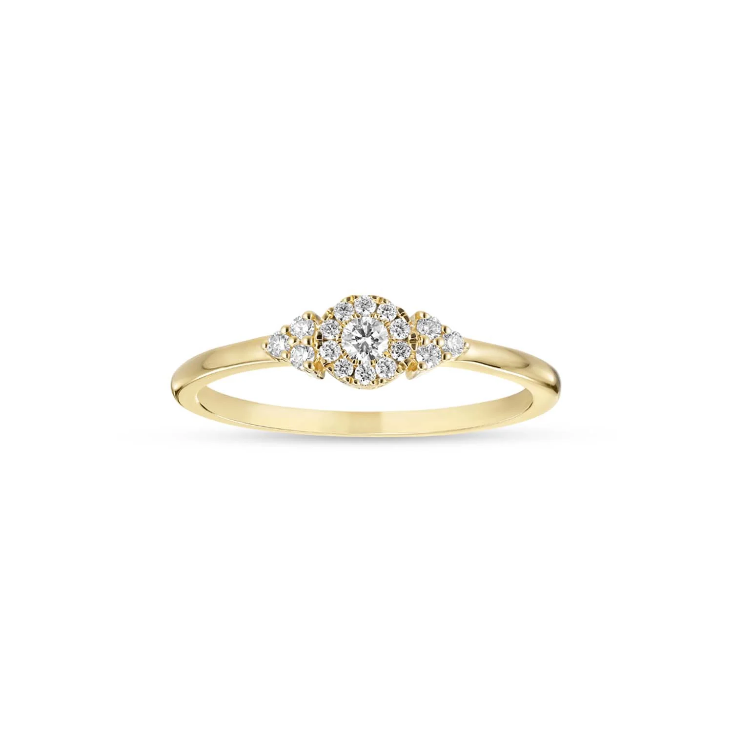 Aveny LUXURY - Ring, 0,15ct w/si - 14 kt. guld